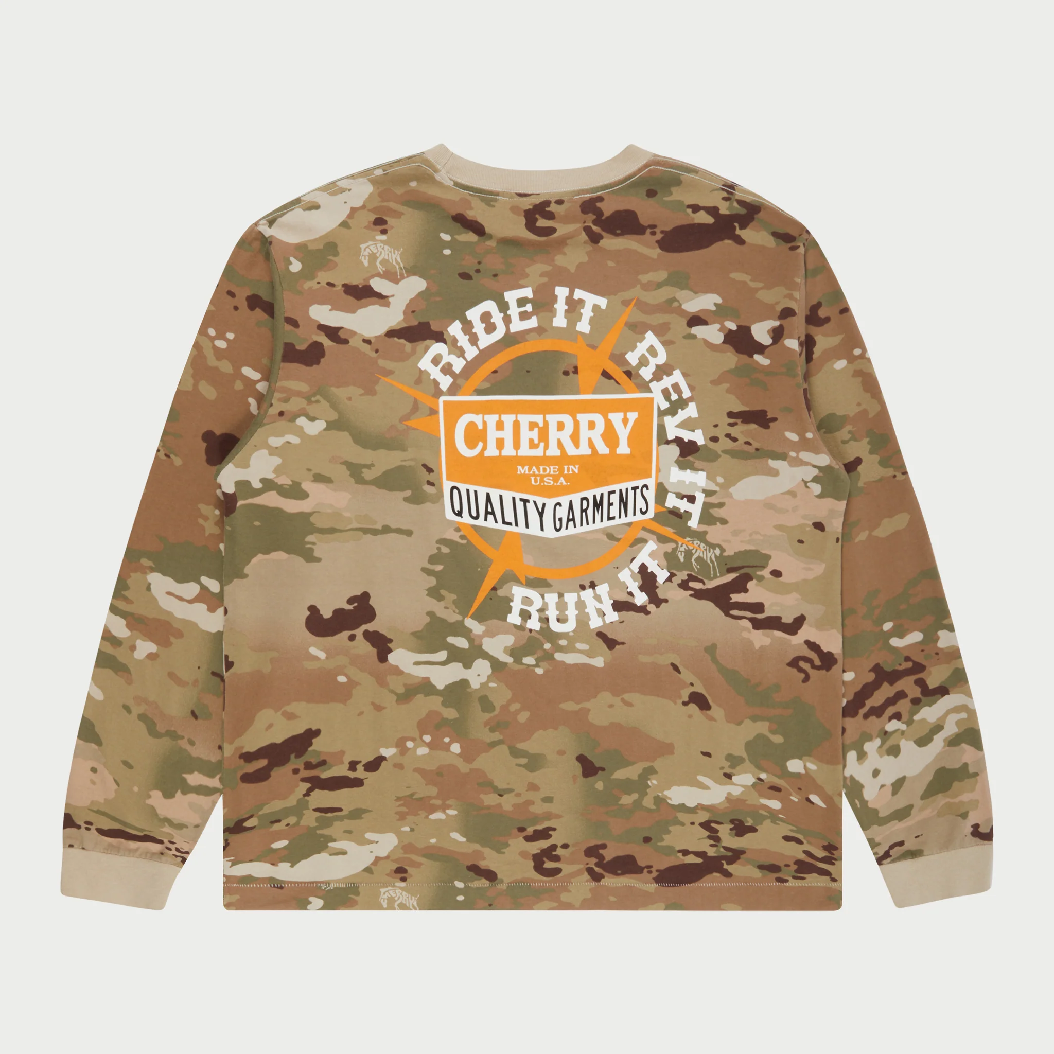 Ride It, Rev It Pocket L/S T-Shirt (Camo) - Image 2