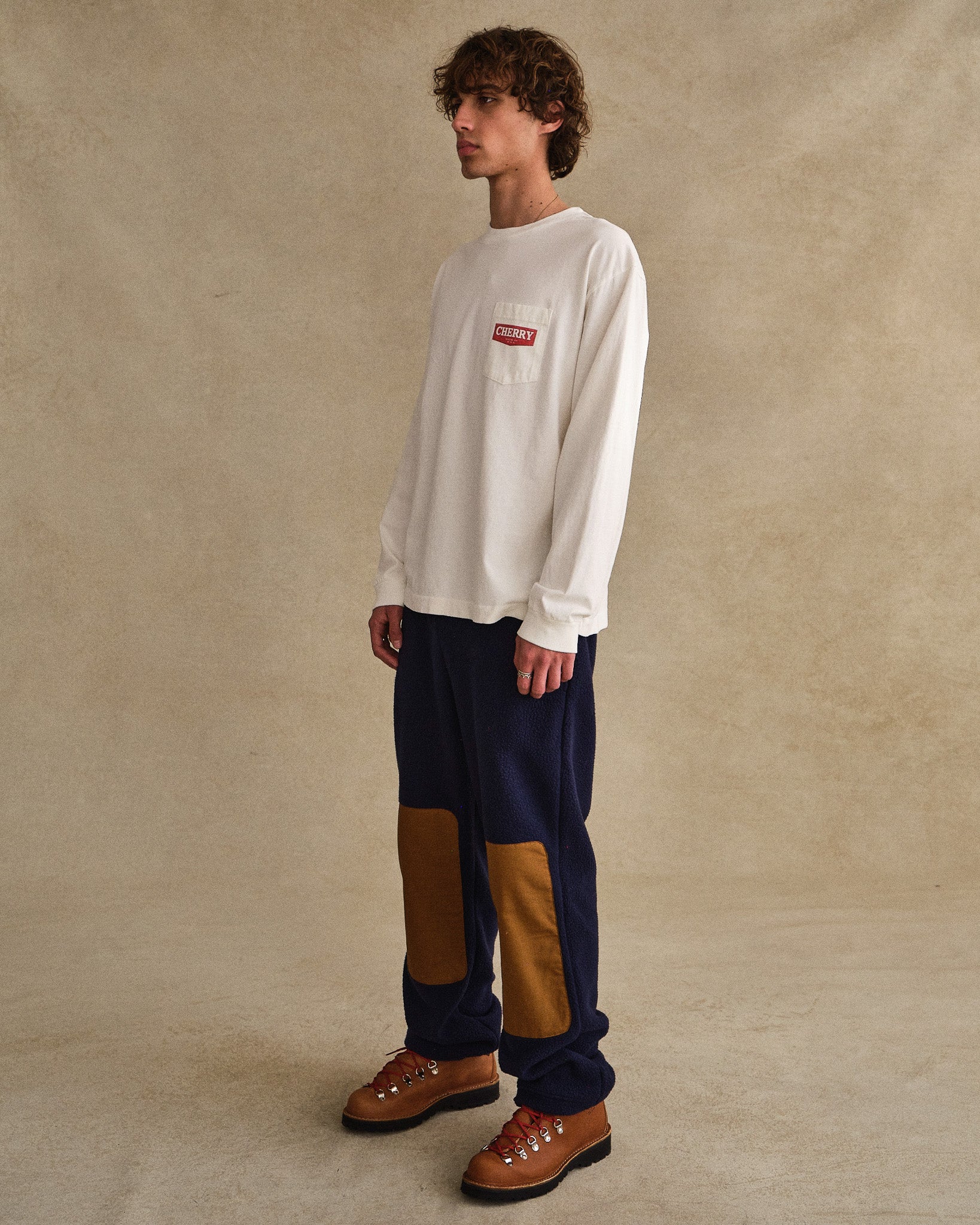 Ride It, Rev It Pocket L/S T-Shirt (White) - Image 4