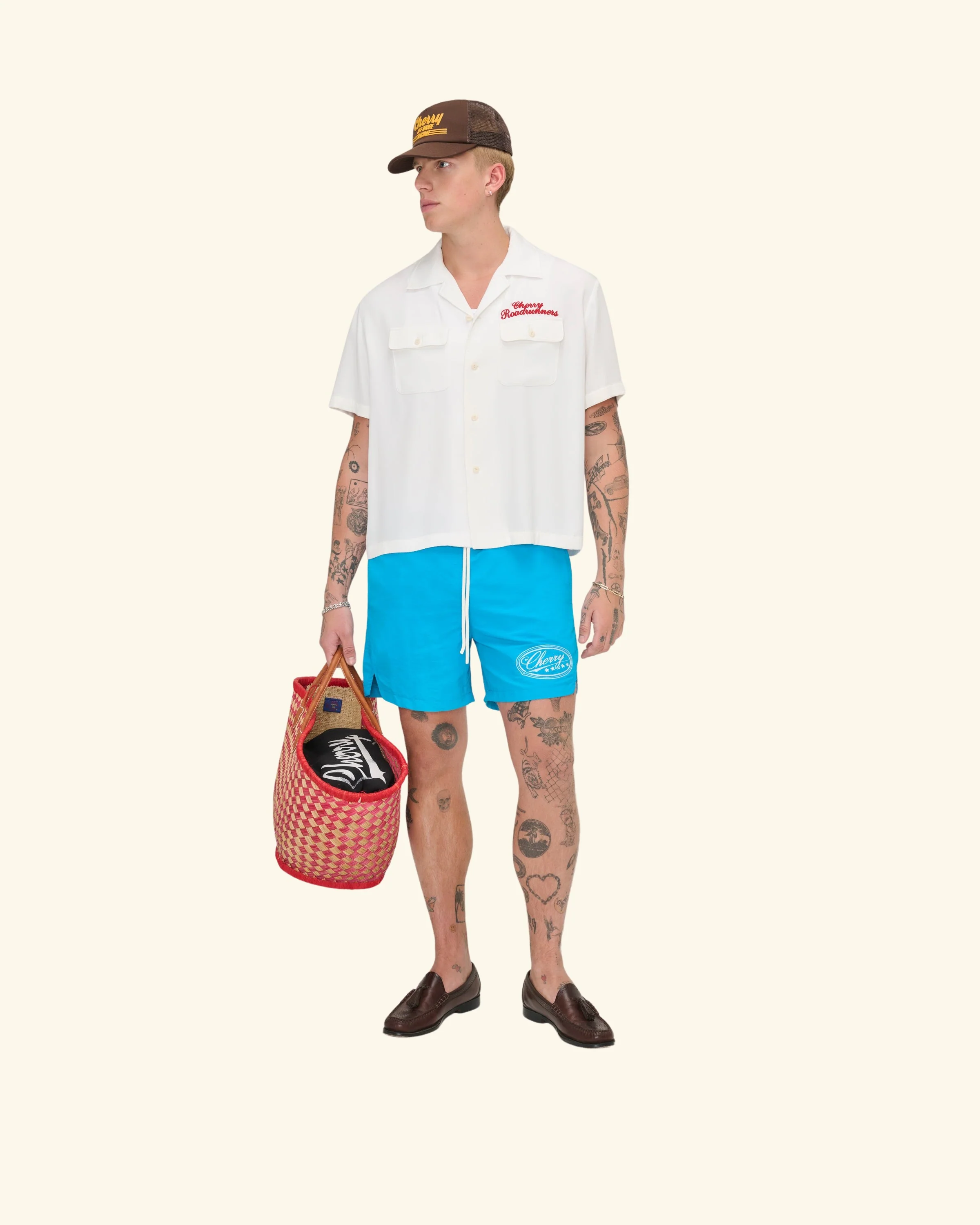 Roadrunner Bowling Shirt (White) - Image 2