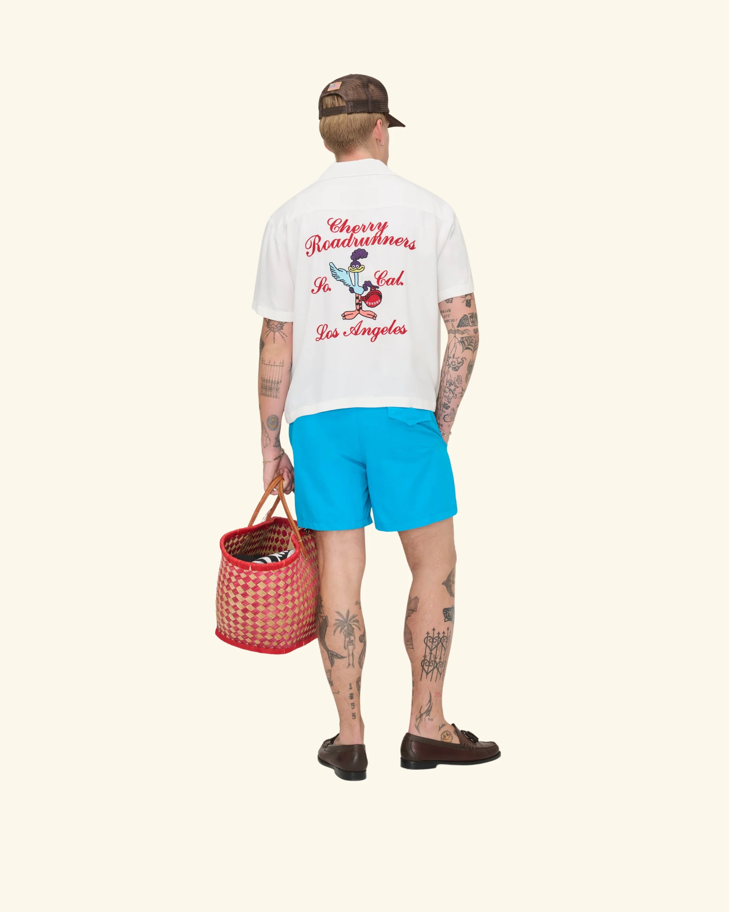 Roadrunner Bowling Shirt (White) - Image 3