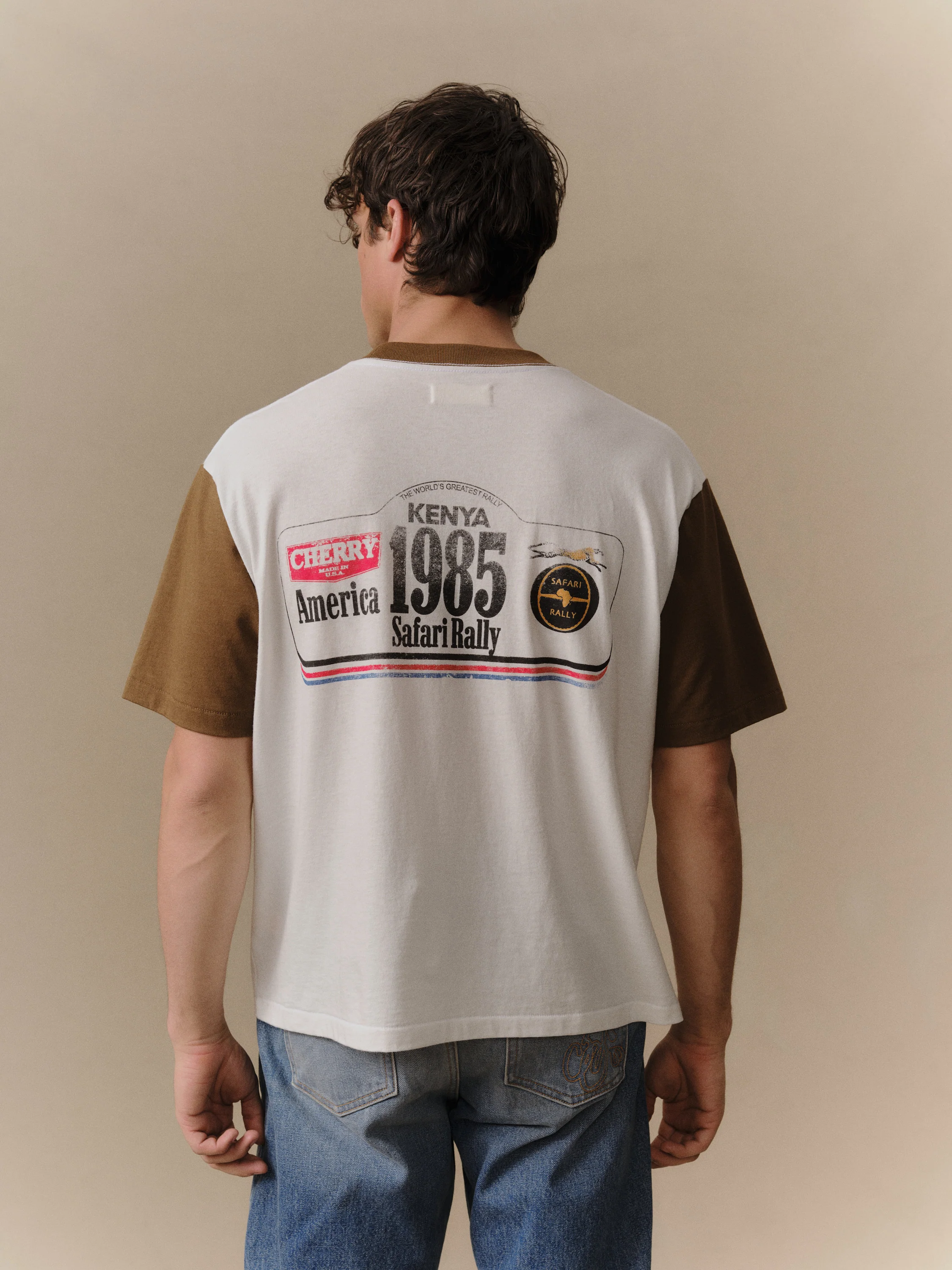 Safari Boxy Ringer Tee (Chocolate) - Image 5