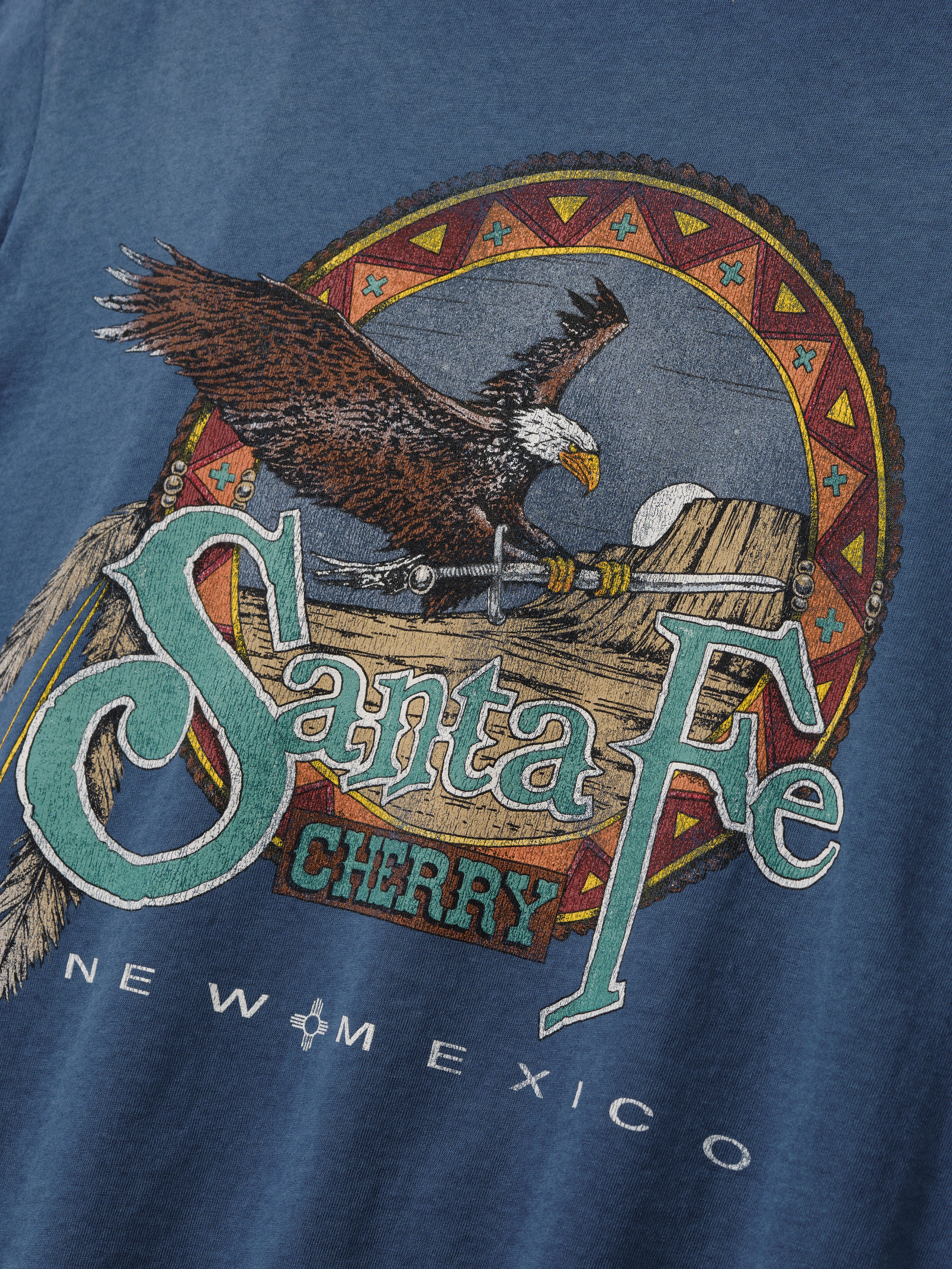 Santa Fe Layered Thermal T-Shirt (Faded Navy) - Image 7