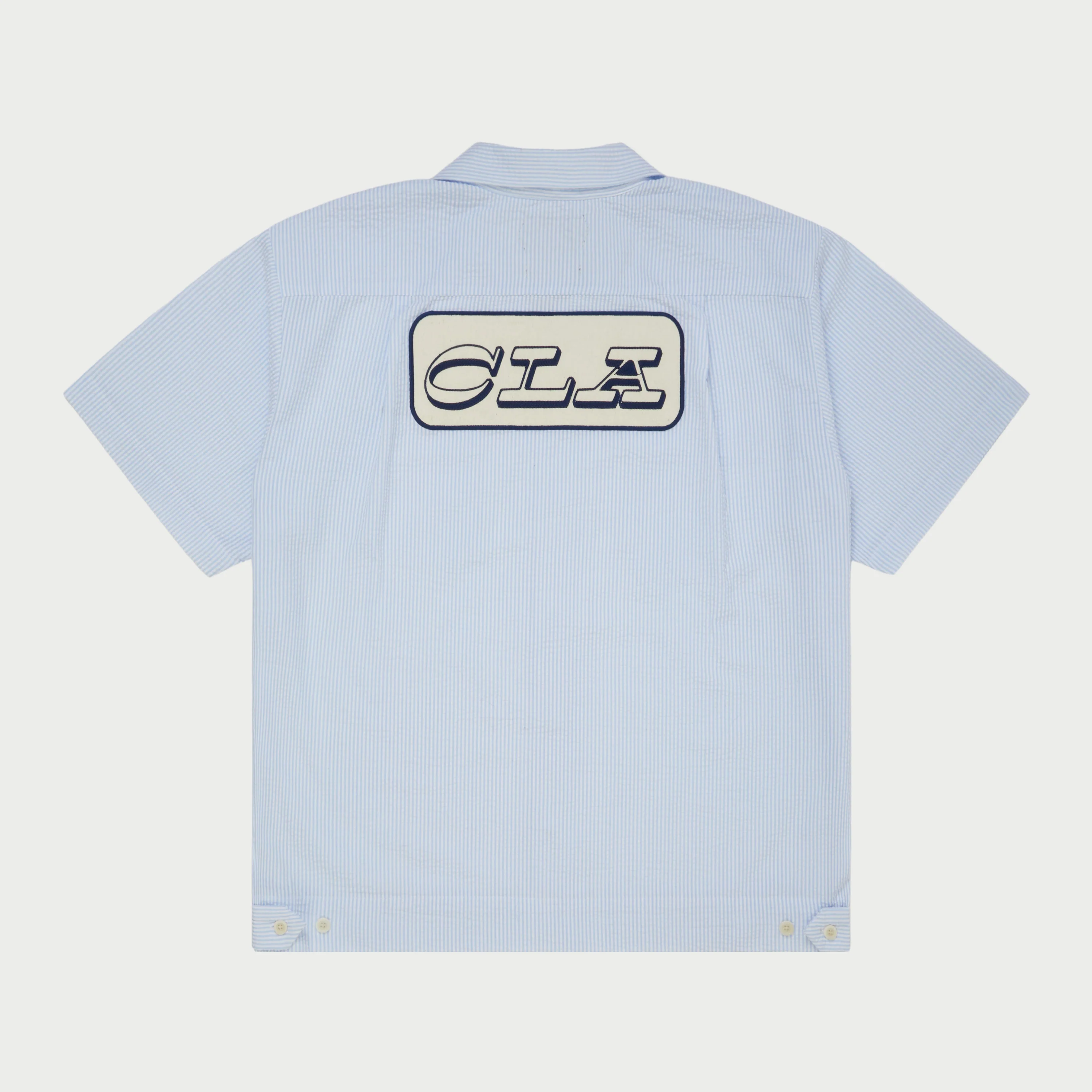 Seersucker Mechanic Shirt (Blue) - Image 2