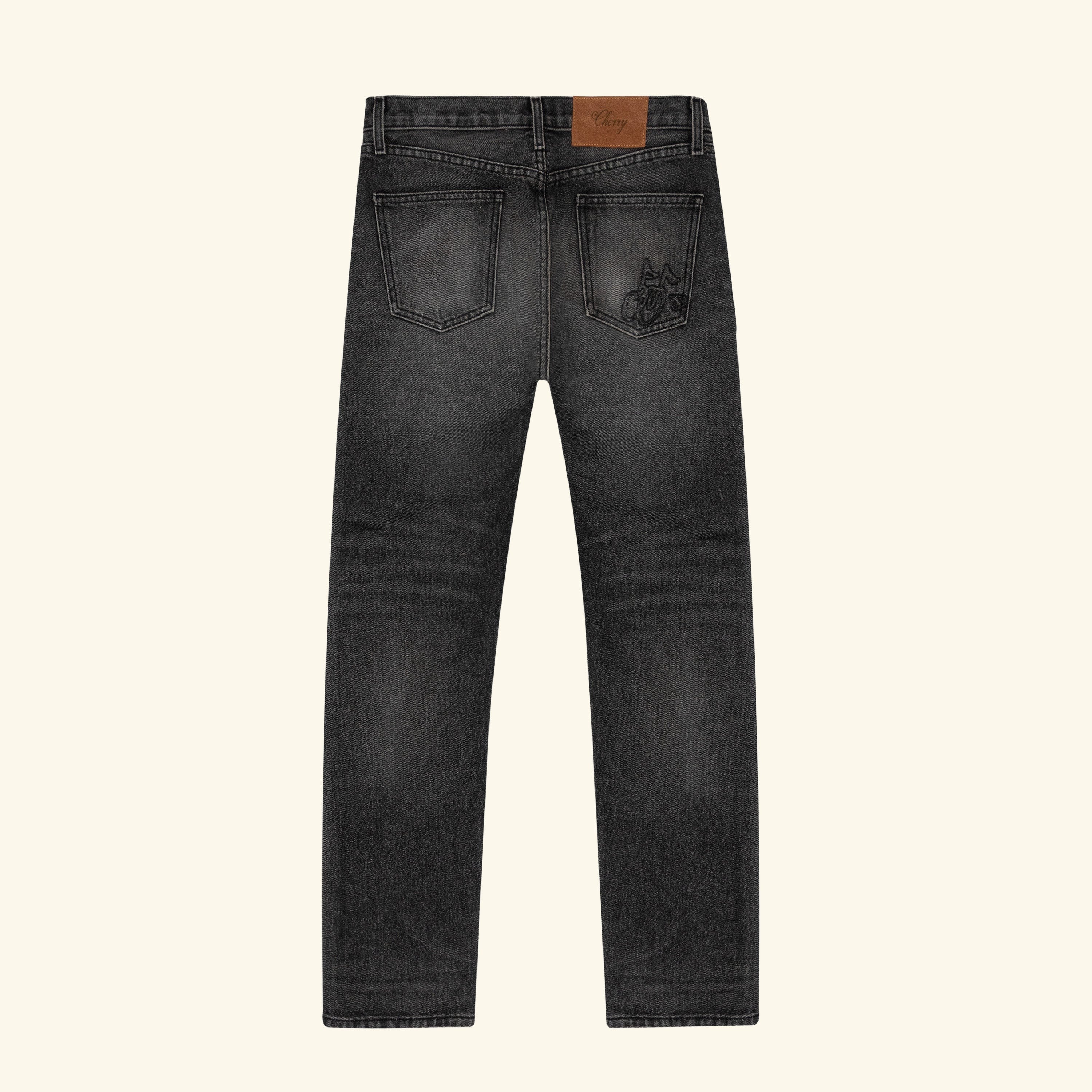 Straight Leg 5 Pocket Denim (Black) - Image 3