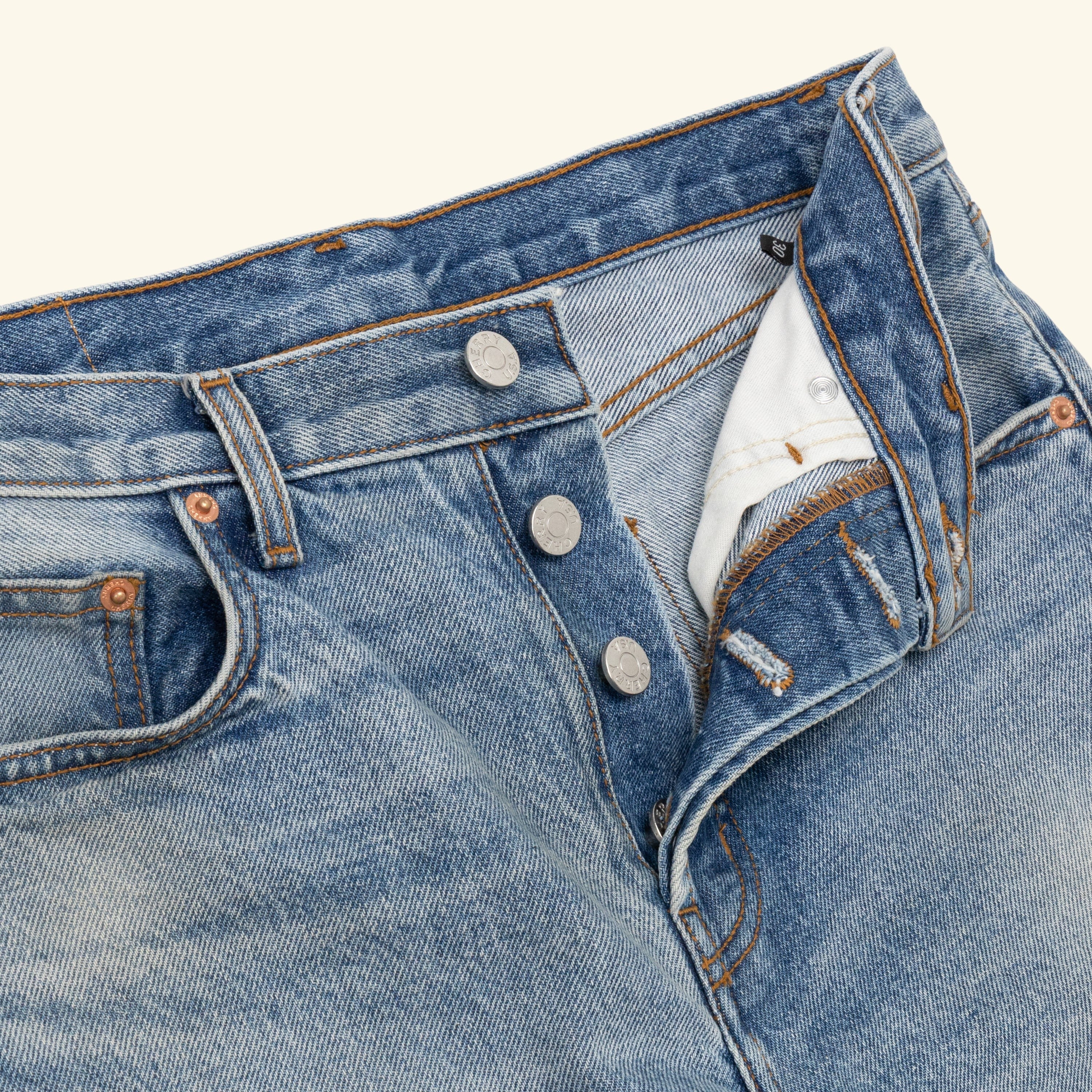 Straight Leg 5 Pocket Denim (Indigo) - Image 3