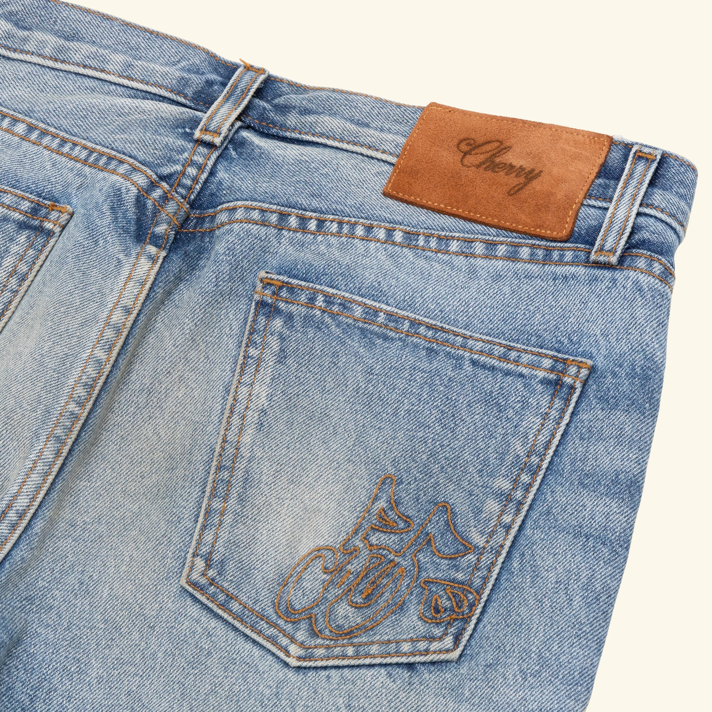 Straight Leg 5 Pocket Denim (Indigo) - Image 4