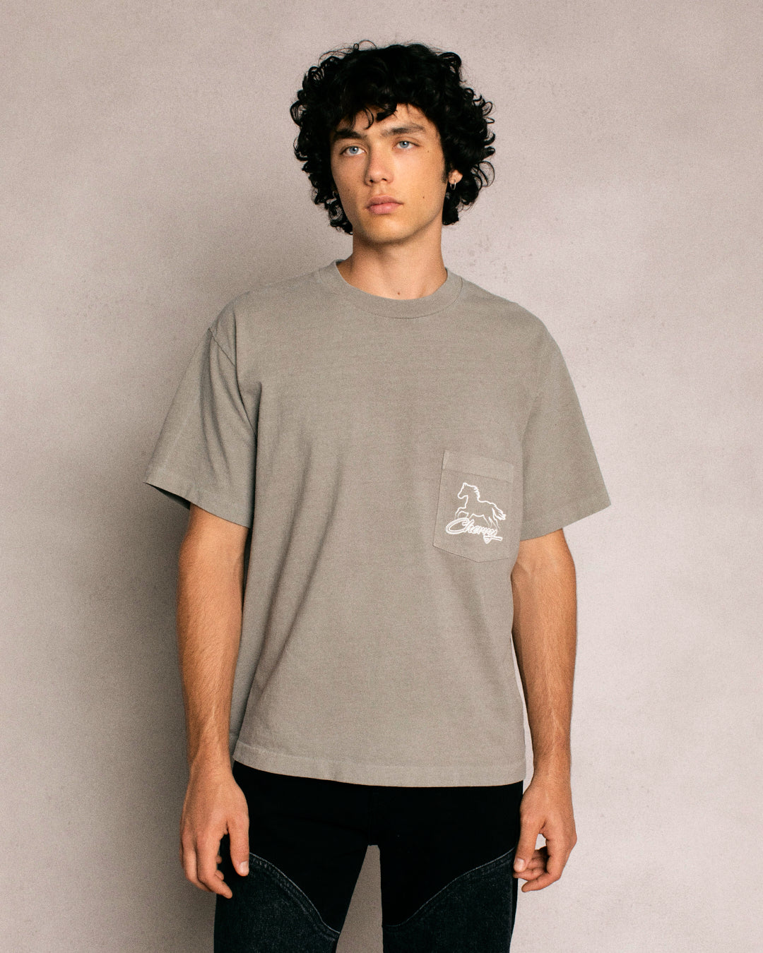 Stardust Boxy Pocket Tee (Smoke) - Image 5