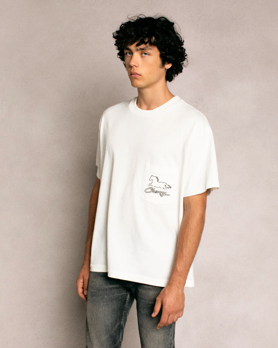 Stardust Boxy Pocket Tee (Vintage White) - Image 4