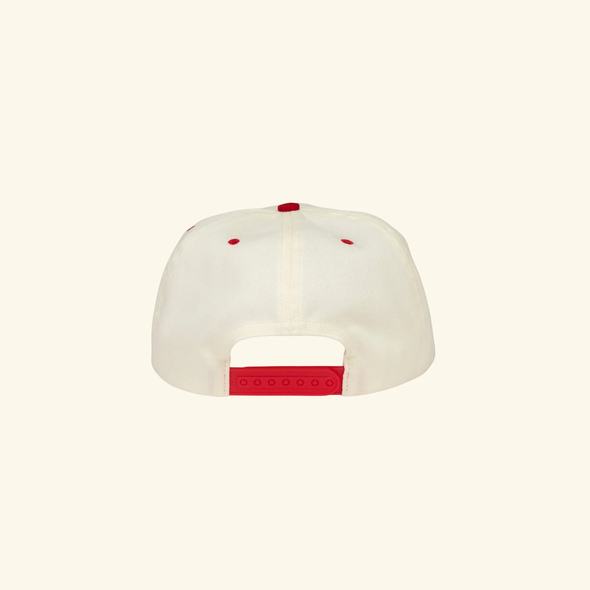 State Champs 5 Panel Hat (Natural/Red) - Image 2