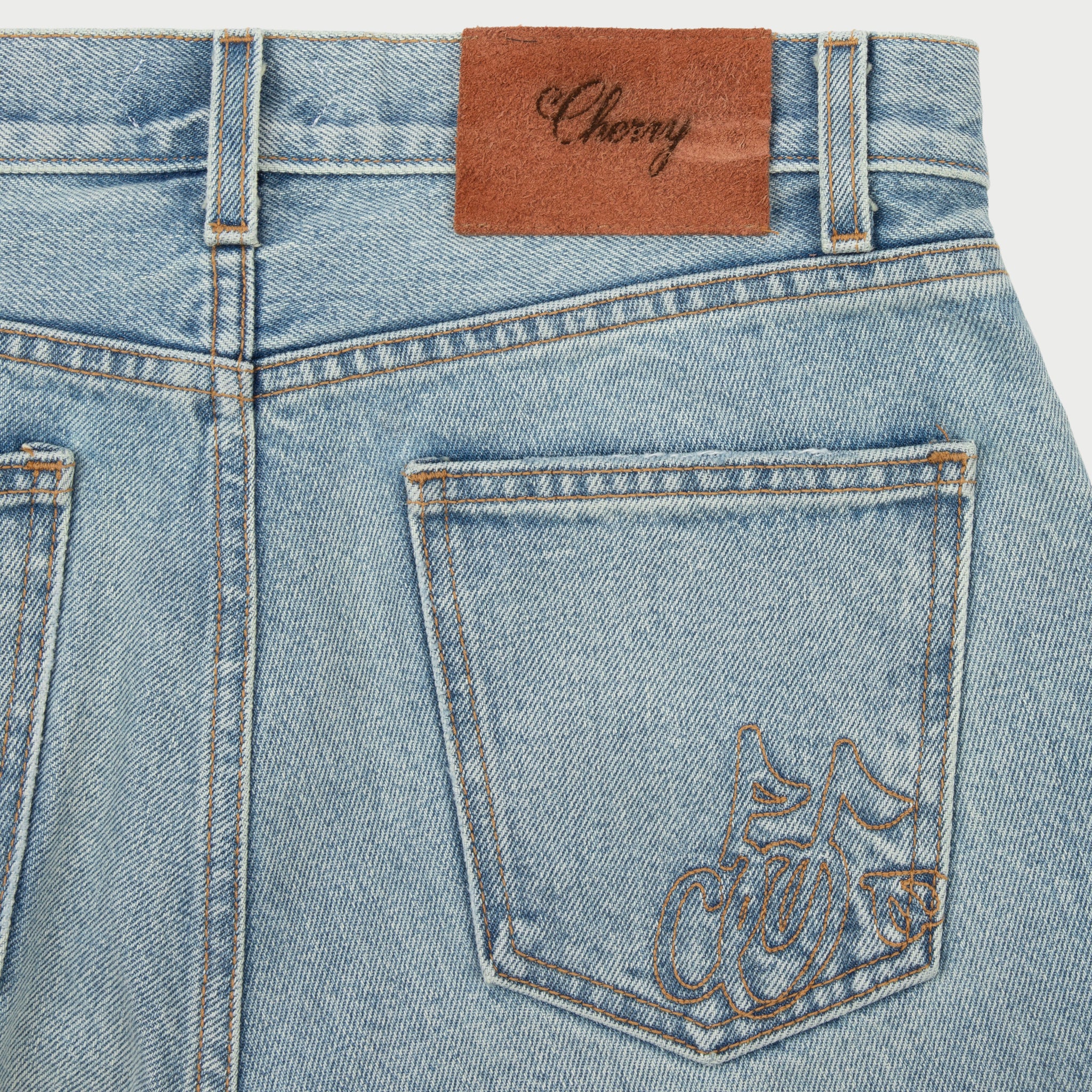 Straight Leg 5 Pocket Denim Jeans - Image 3