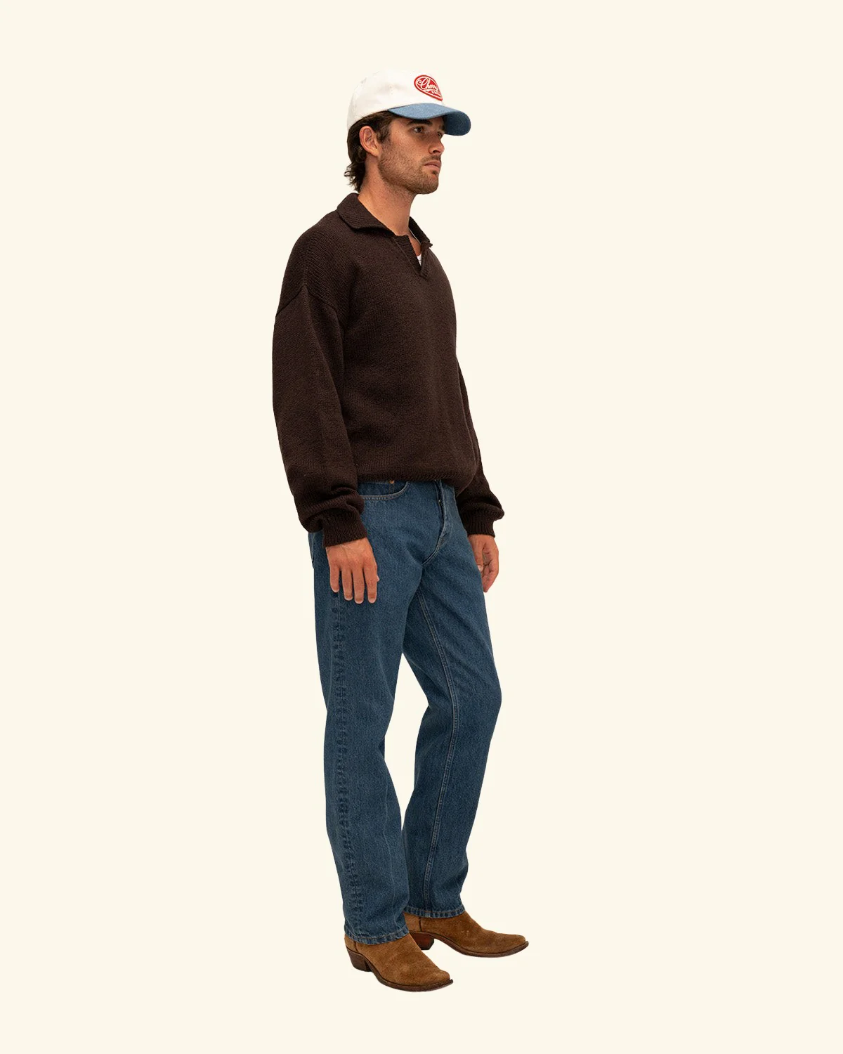 Straight 5 Pocket Jeans - Image 4