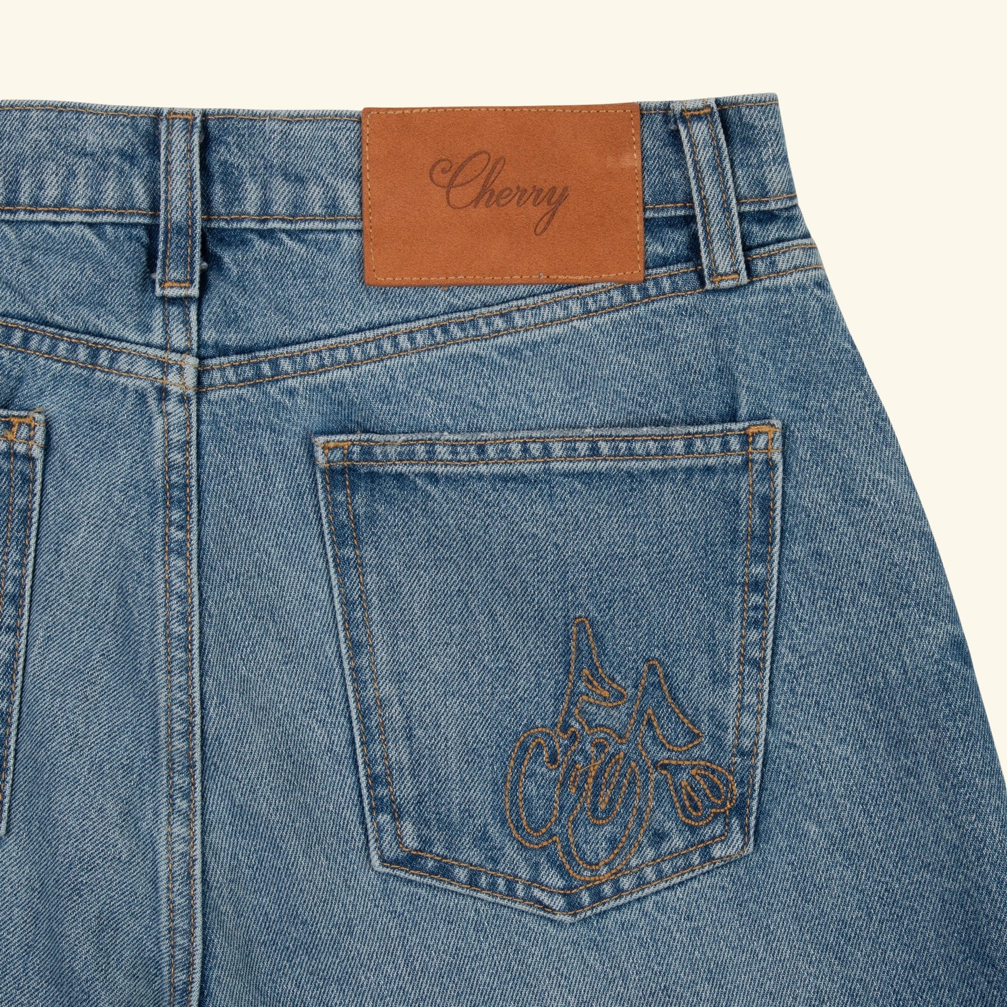 Straight Medium Cowboy Wash Jeans - Image 3