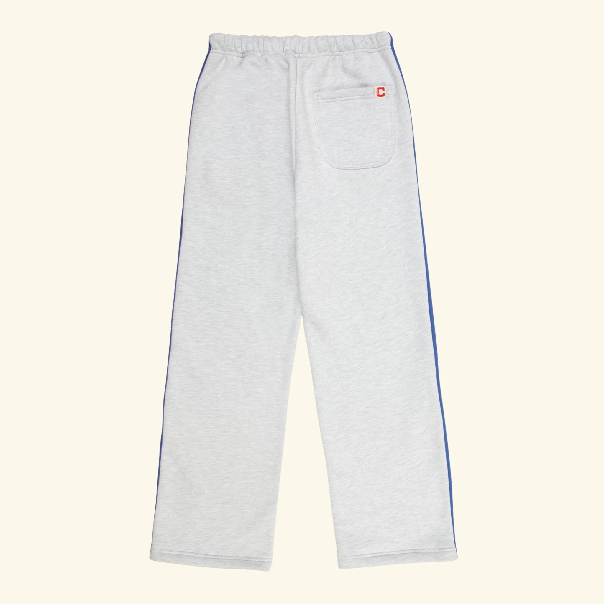 Striped Applique Parachute Sweatpants (Heather Grey) - Image 2