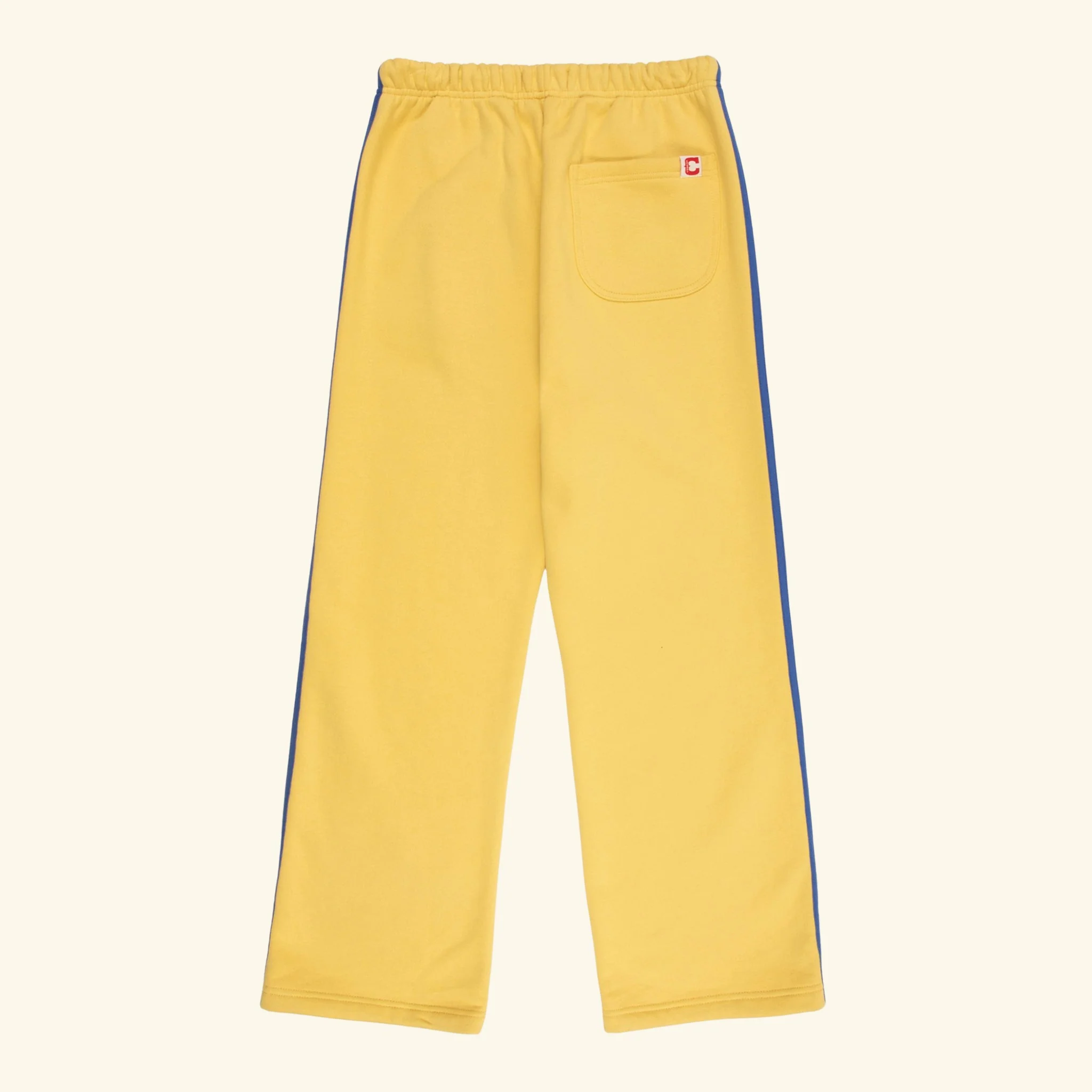 Striped Applique Parachute Sweatpants (Butter) - Image 2