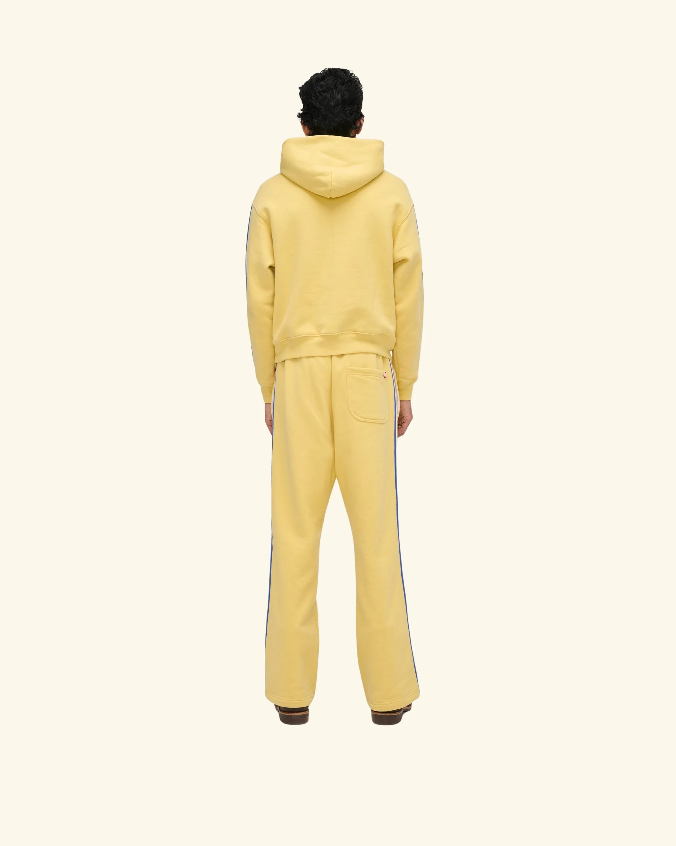 Striped Applique Parachute Sweatpants (Butter) - Image 4