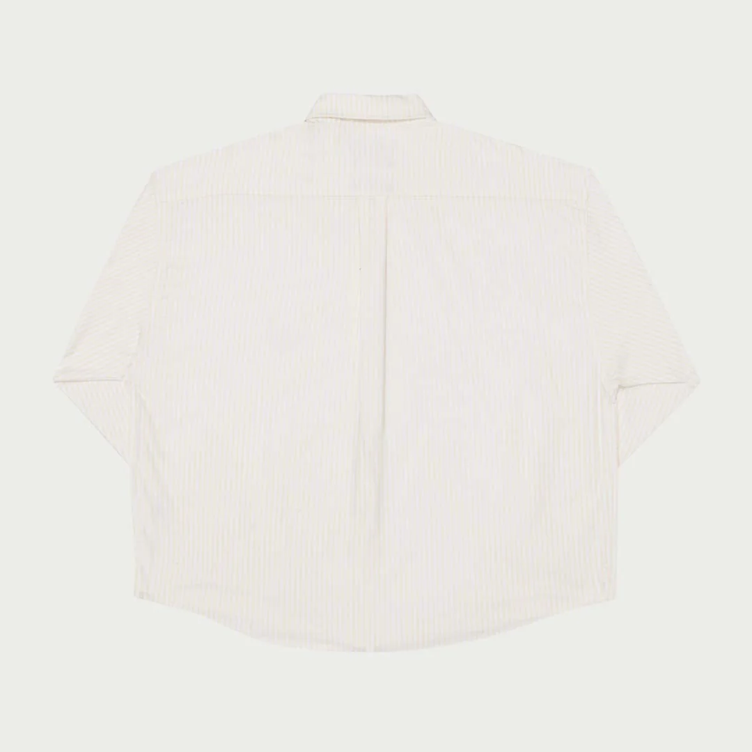 Striped Big Oxford Shirt (Natural) - Image 4