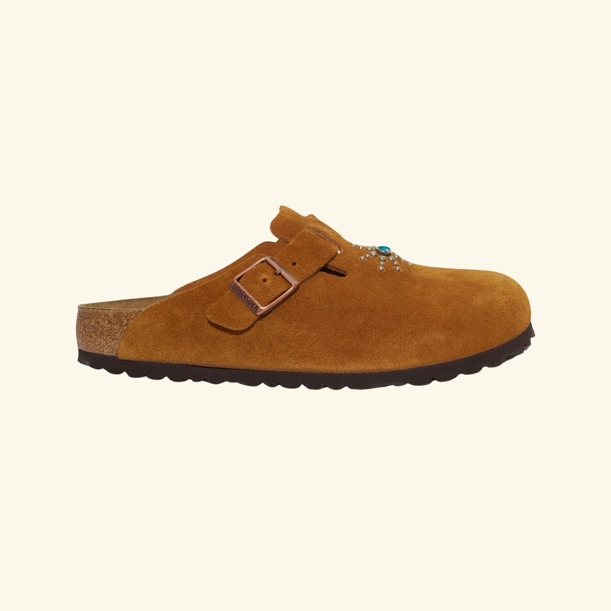 Studded Boston Birkenstock (Mink) - Image 3