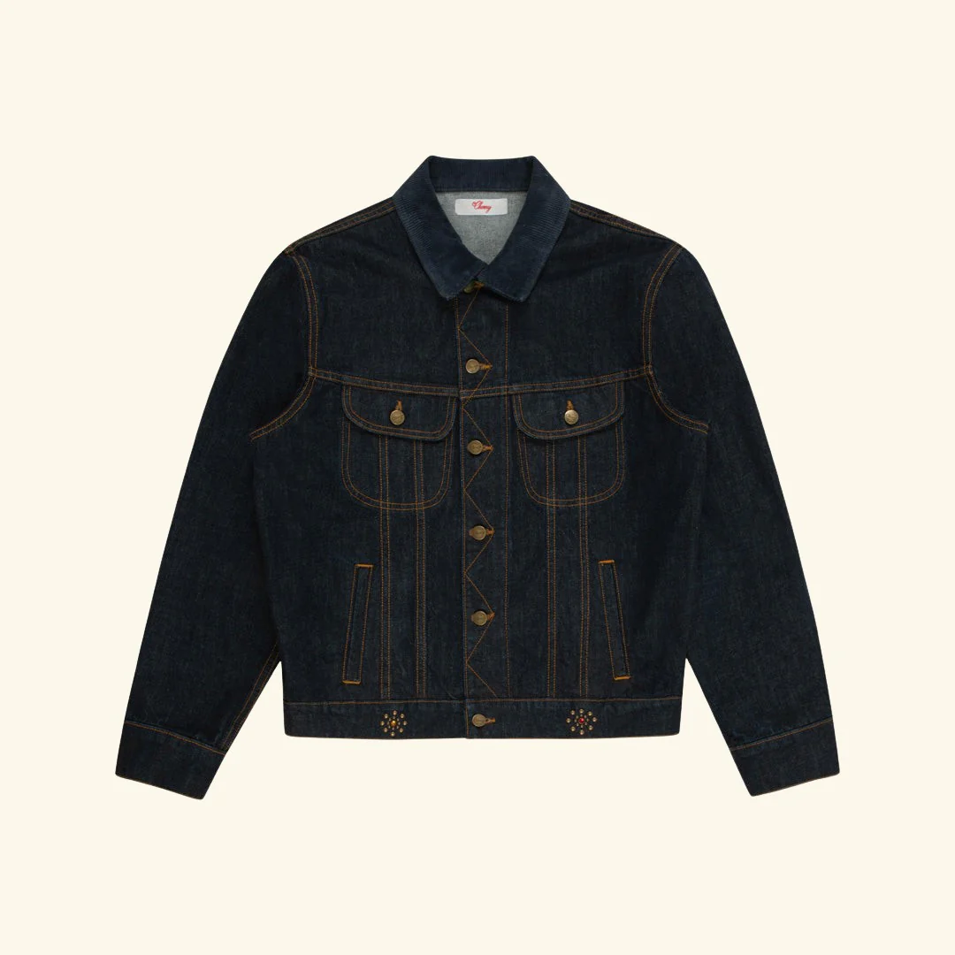 Studded Denim Trucker Jacket