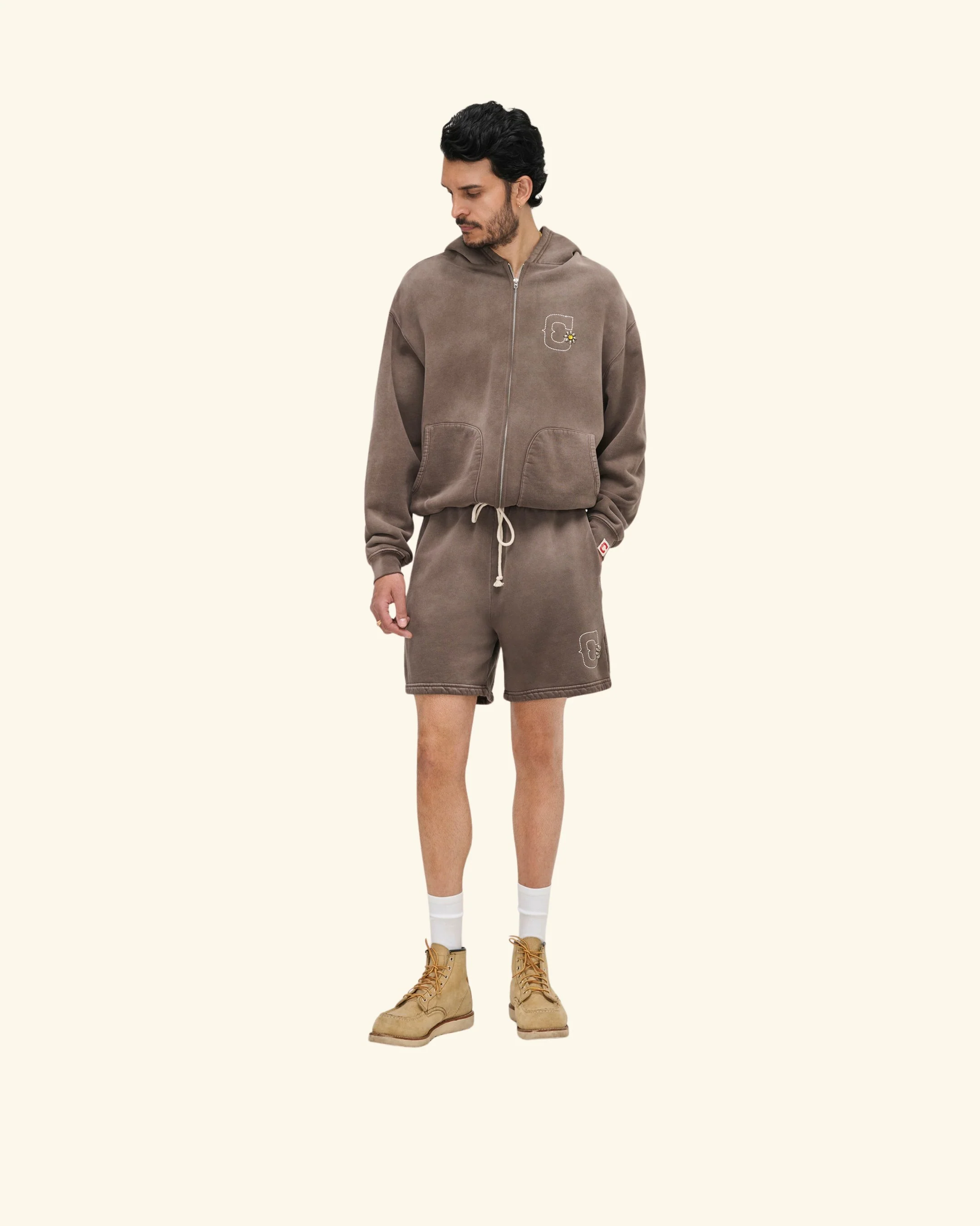 Studded Sweatshorts (Vintage Brown) - Image 4