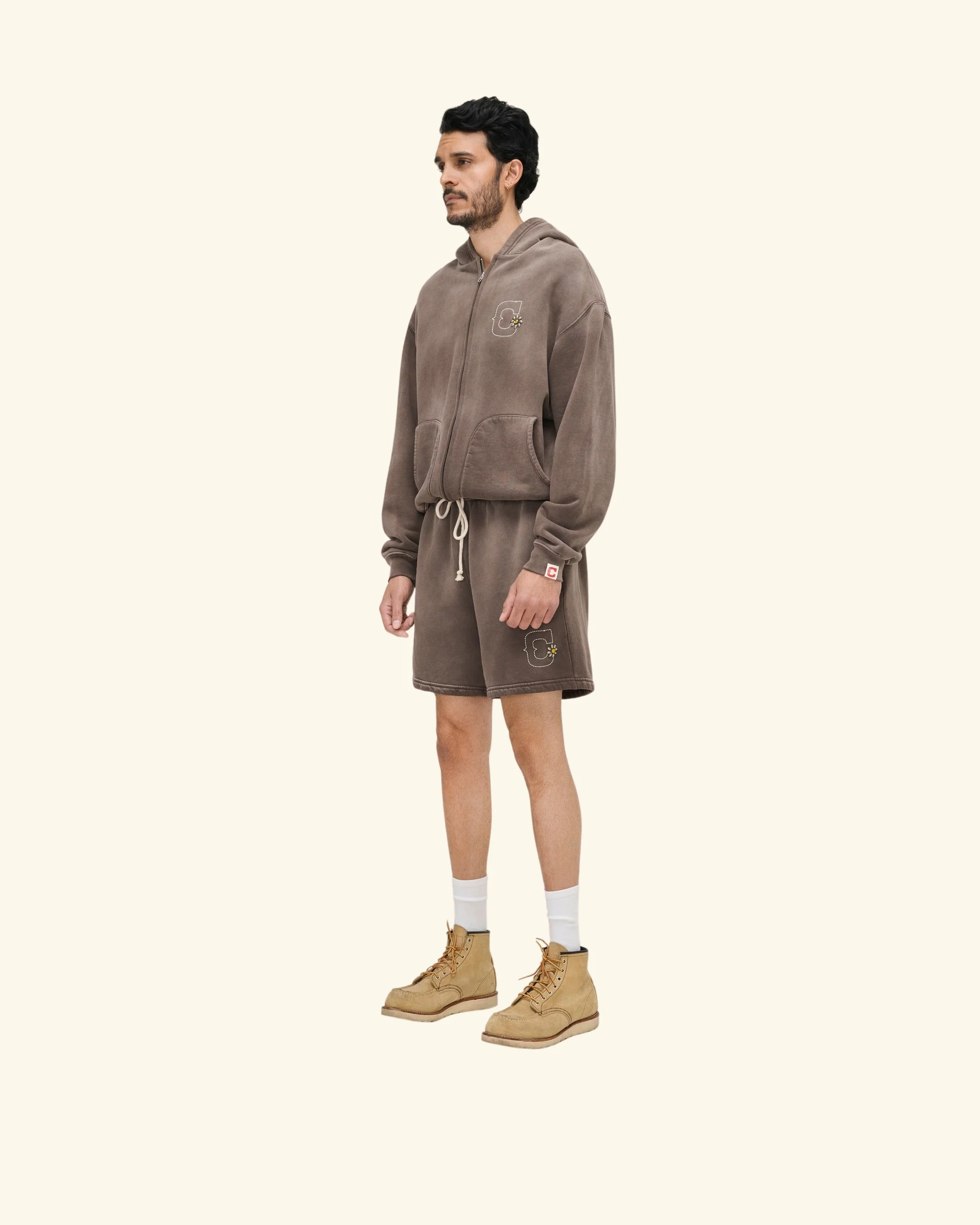 Studded Sweatshorts (Vintage Brown) - Image 5