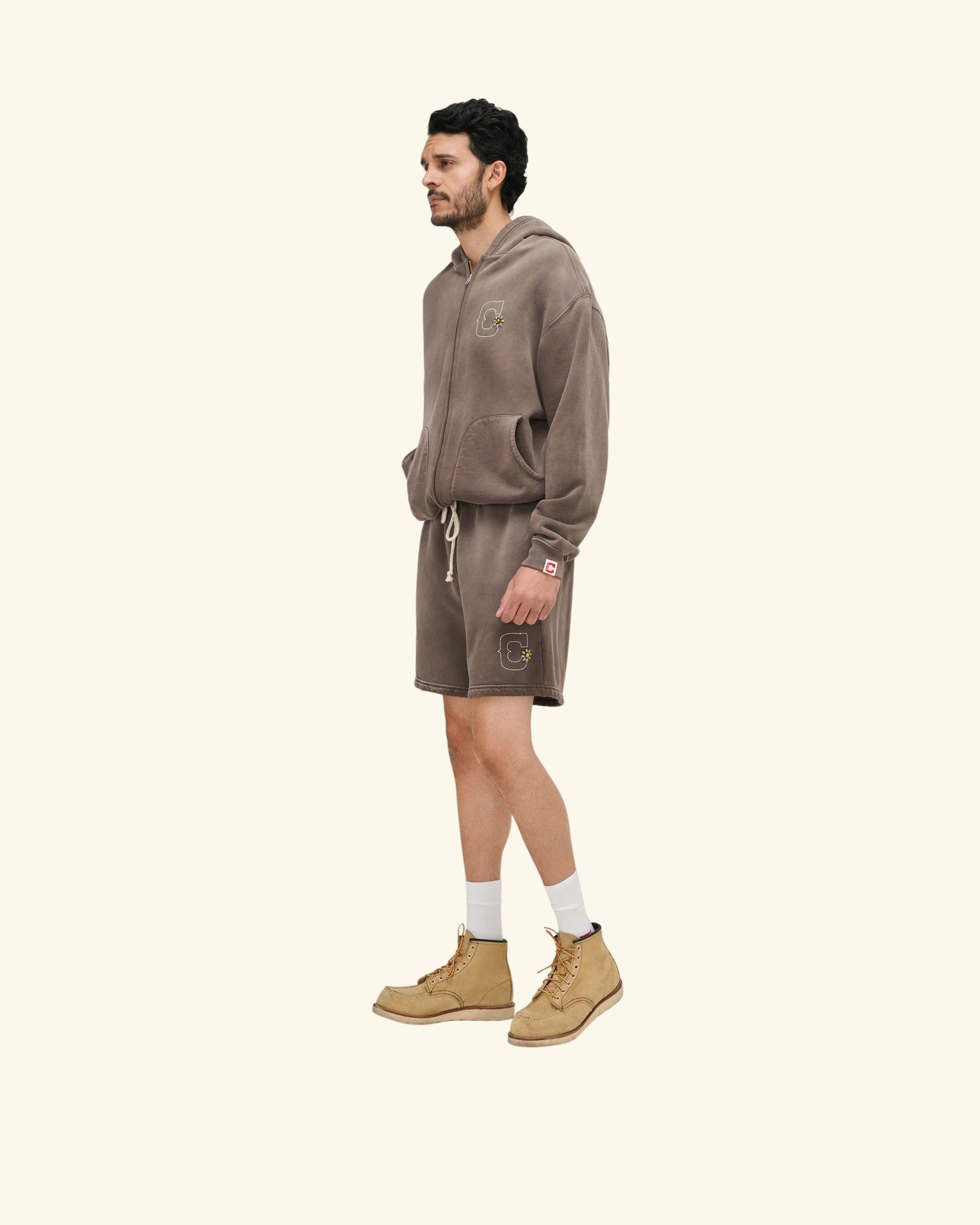 Studded Sweatshorts (Vintage Brown) - Image 6