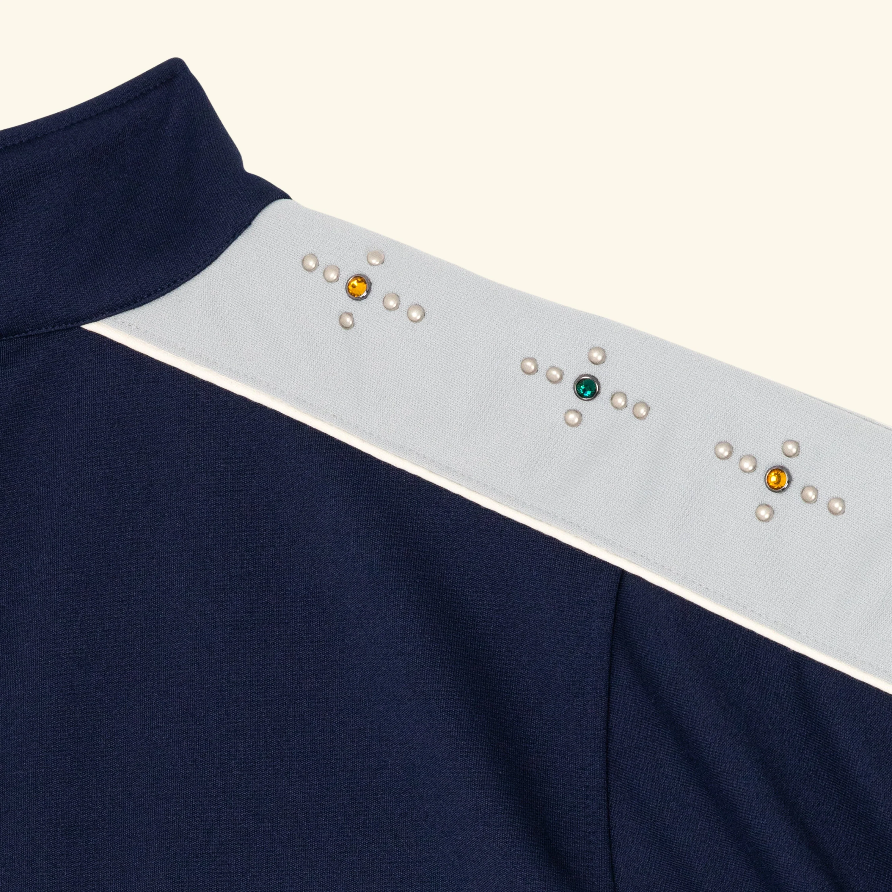 Studded Track Jacket (Navy) - Image 3