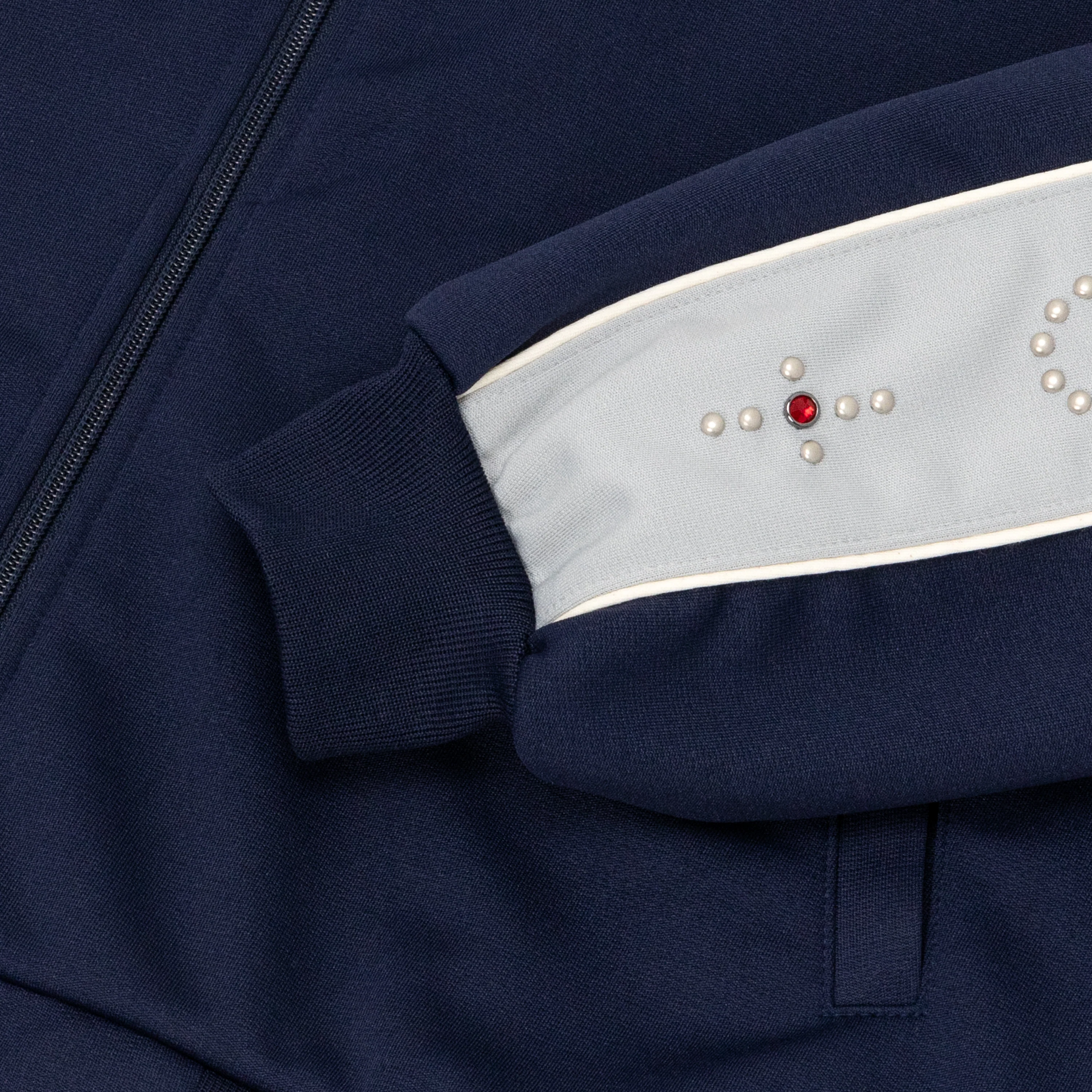 Studded Track Jacket (Navy) - Image 4