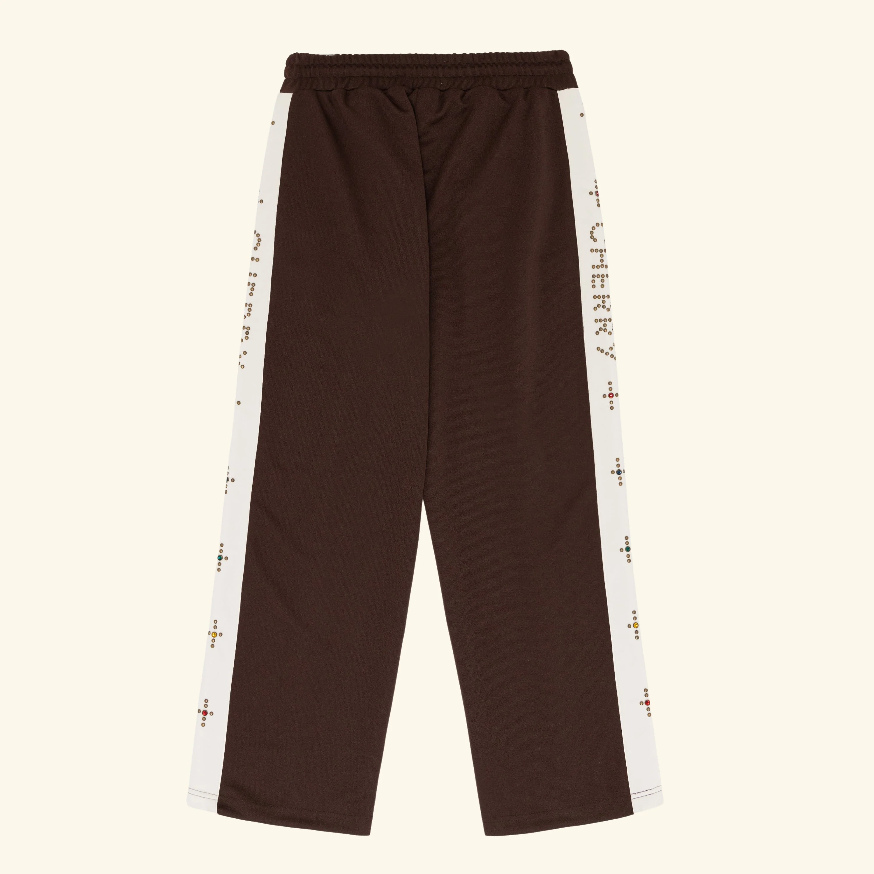 Studded Track Pants (Brown) - Image 4