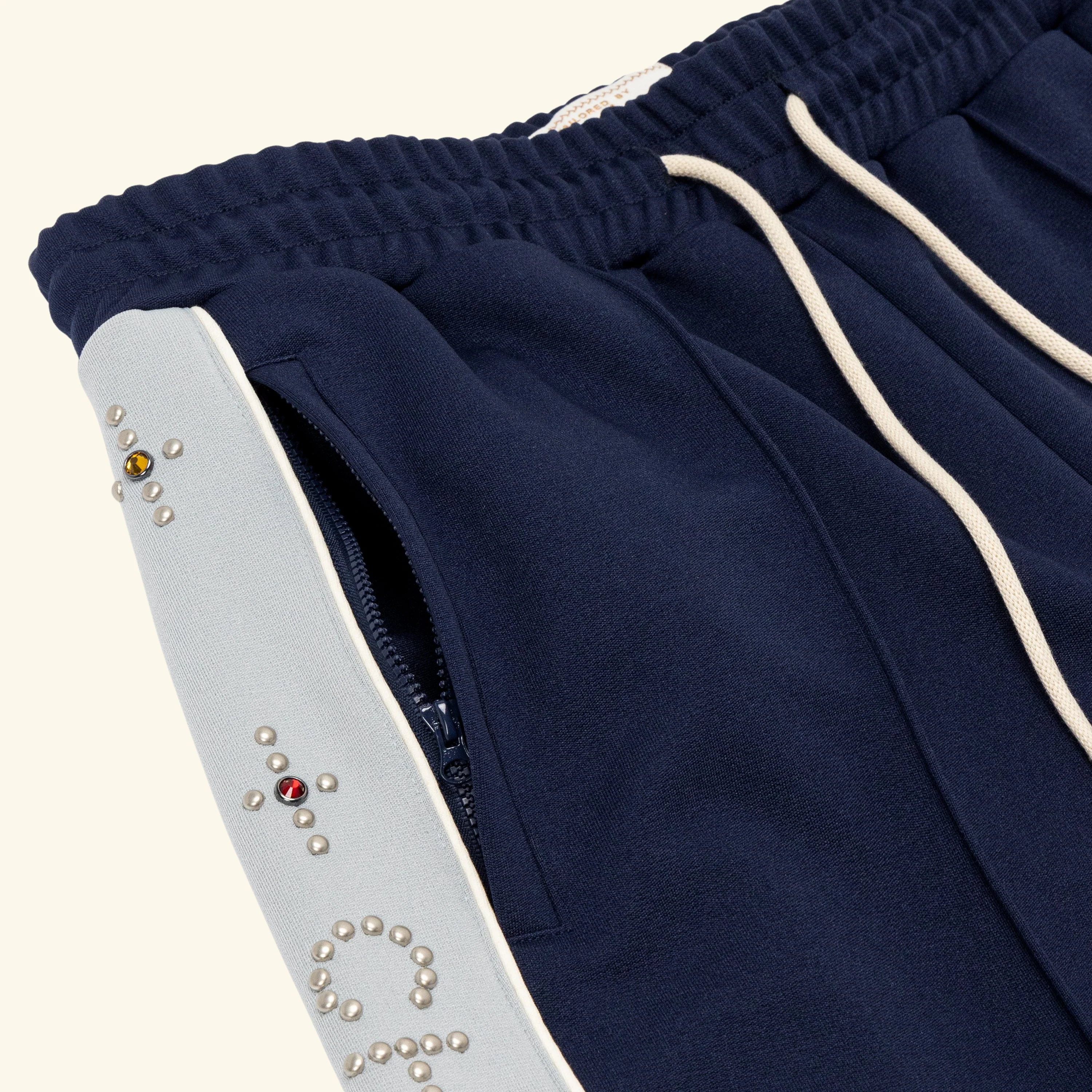 Studded Track Pants (Navy) - Image 3