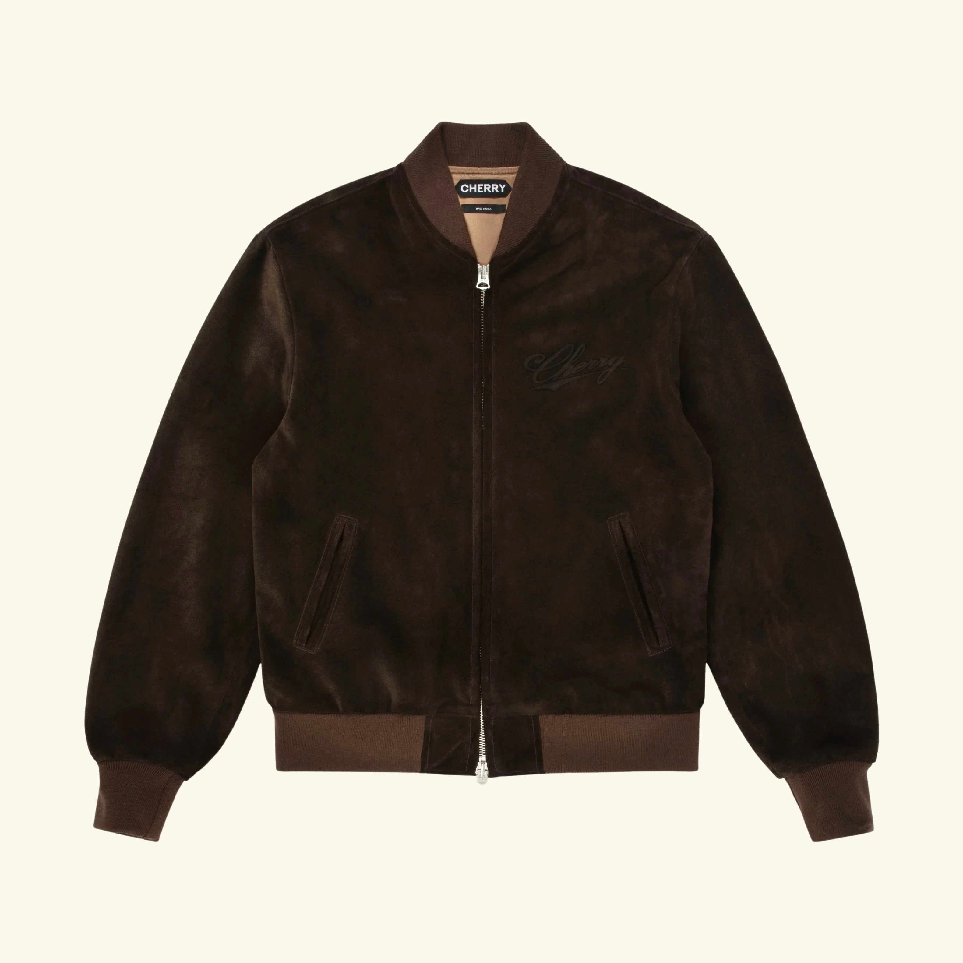 Suede Bomber Jacket