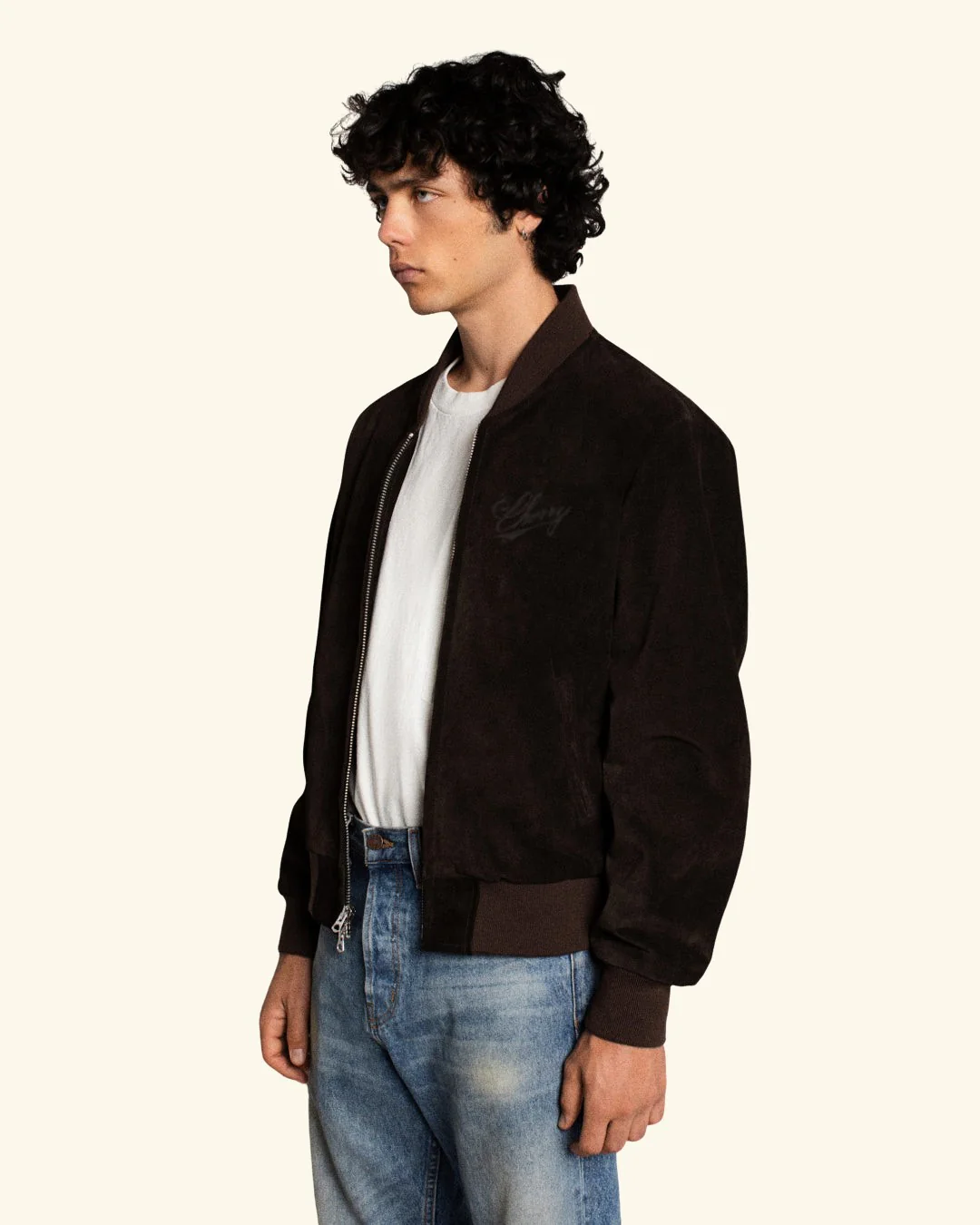 Suede Bomber Jacket - Image 5