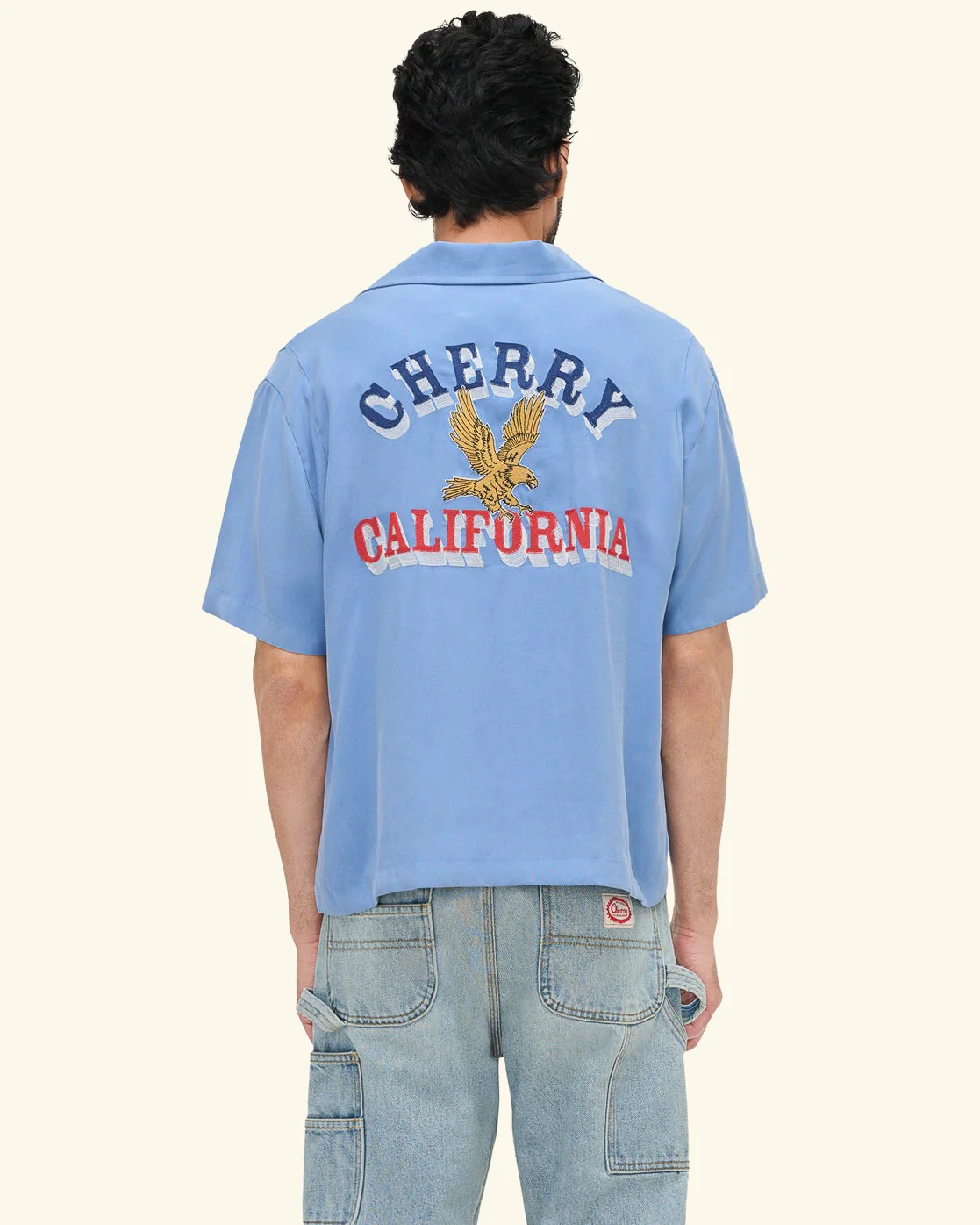 Tencel Bowling Shirt (Steel Blue) - Image 7