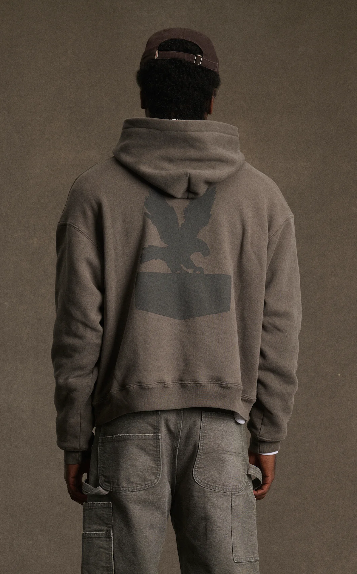Sun Faded Patch Thermal Hoodie (Steel) - Image 4