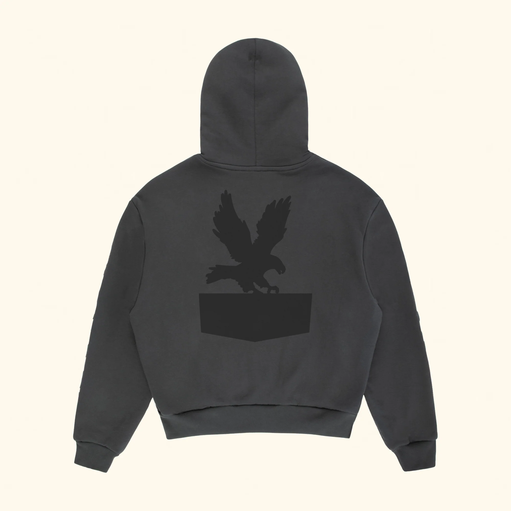 Sun Faded Patch Thermal Hoodie (Vintage Black) - Image 2