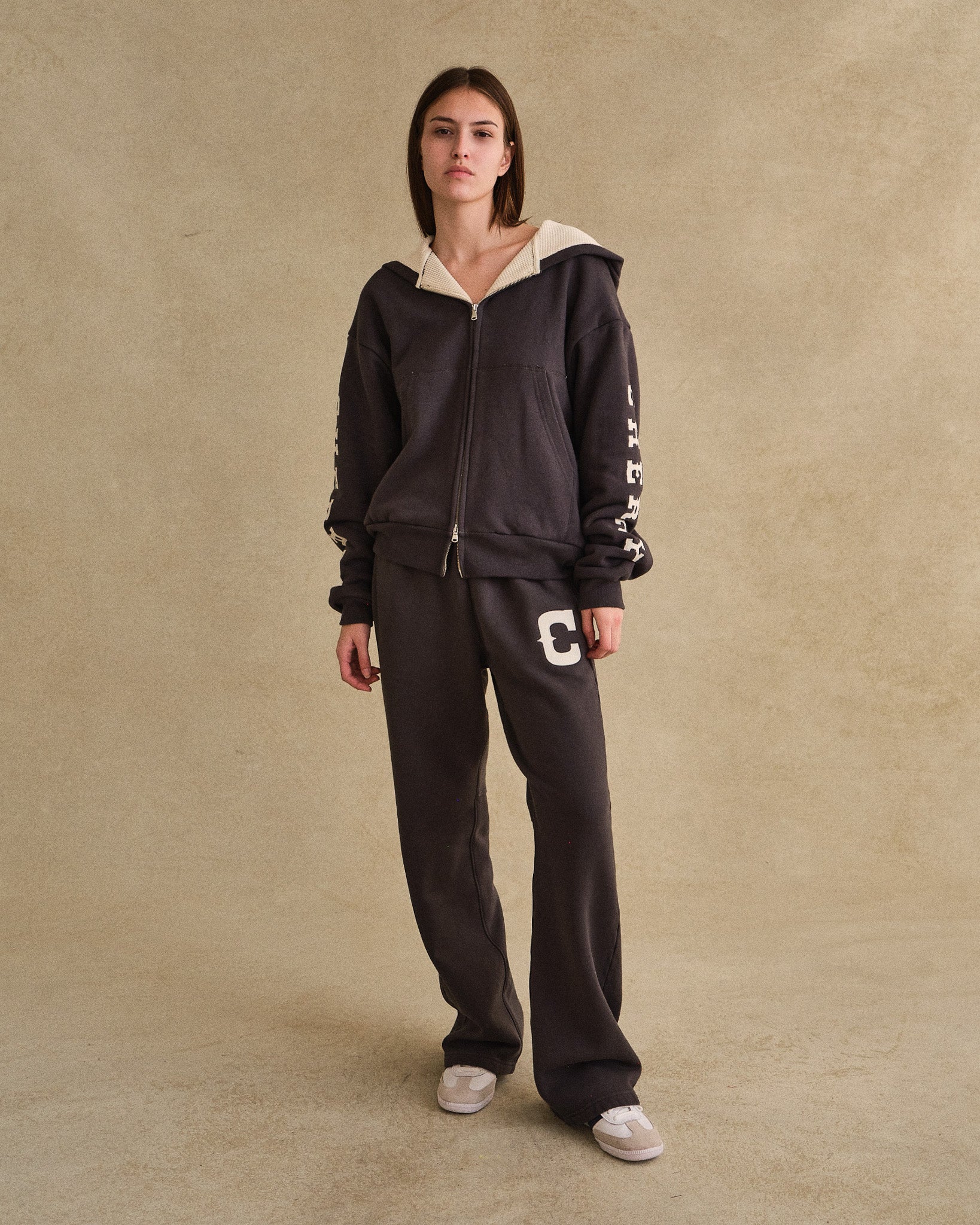 Thermal Zip-Up Hoodie (Black) - Image 4