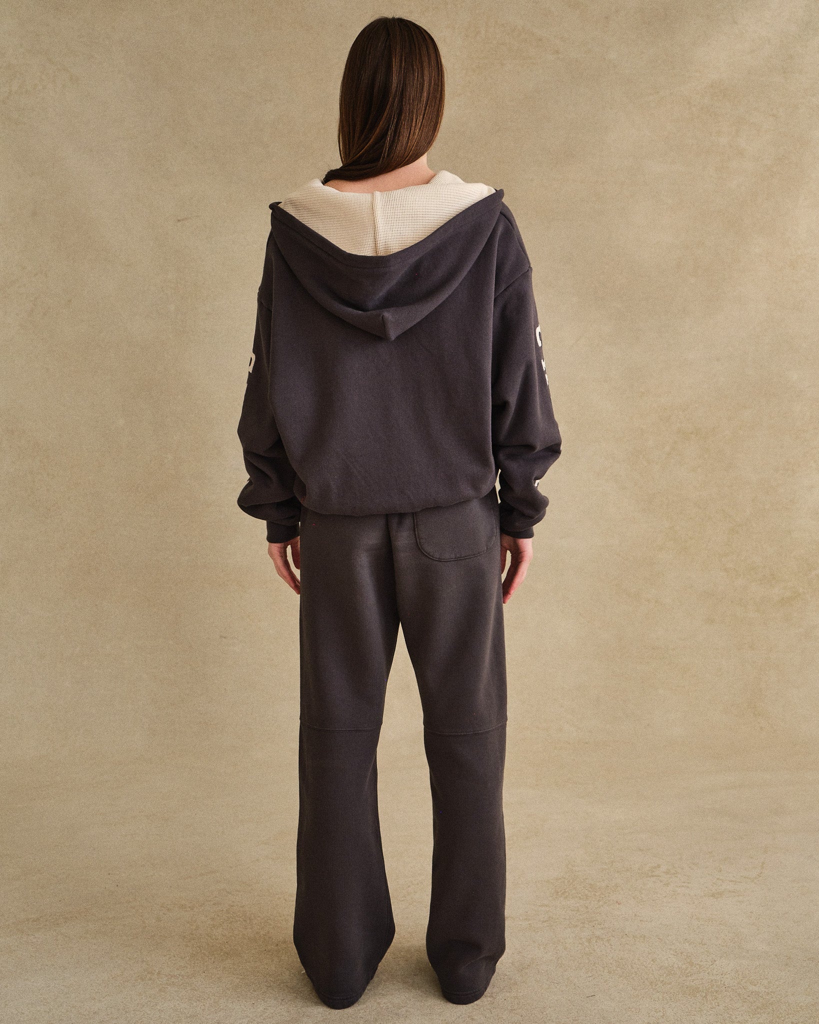 Thermal Zip-Up Hoodie (Black) - Image 5