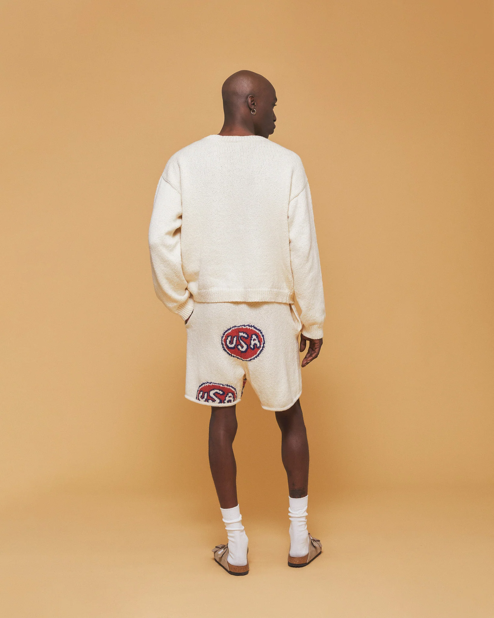 USA Knit Crewneck (Cream) - Image 4