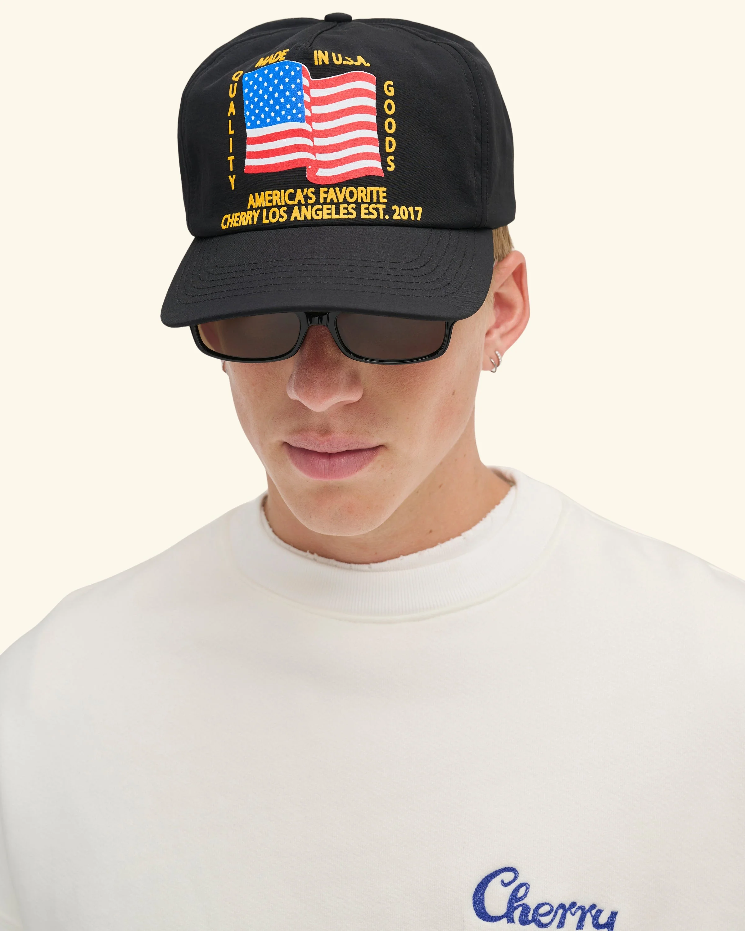 America's Favorite 5 Panel Hat (Black) - Image 3