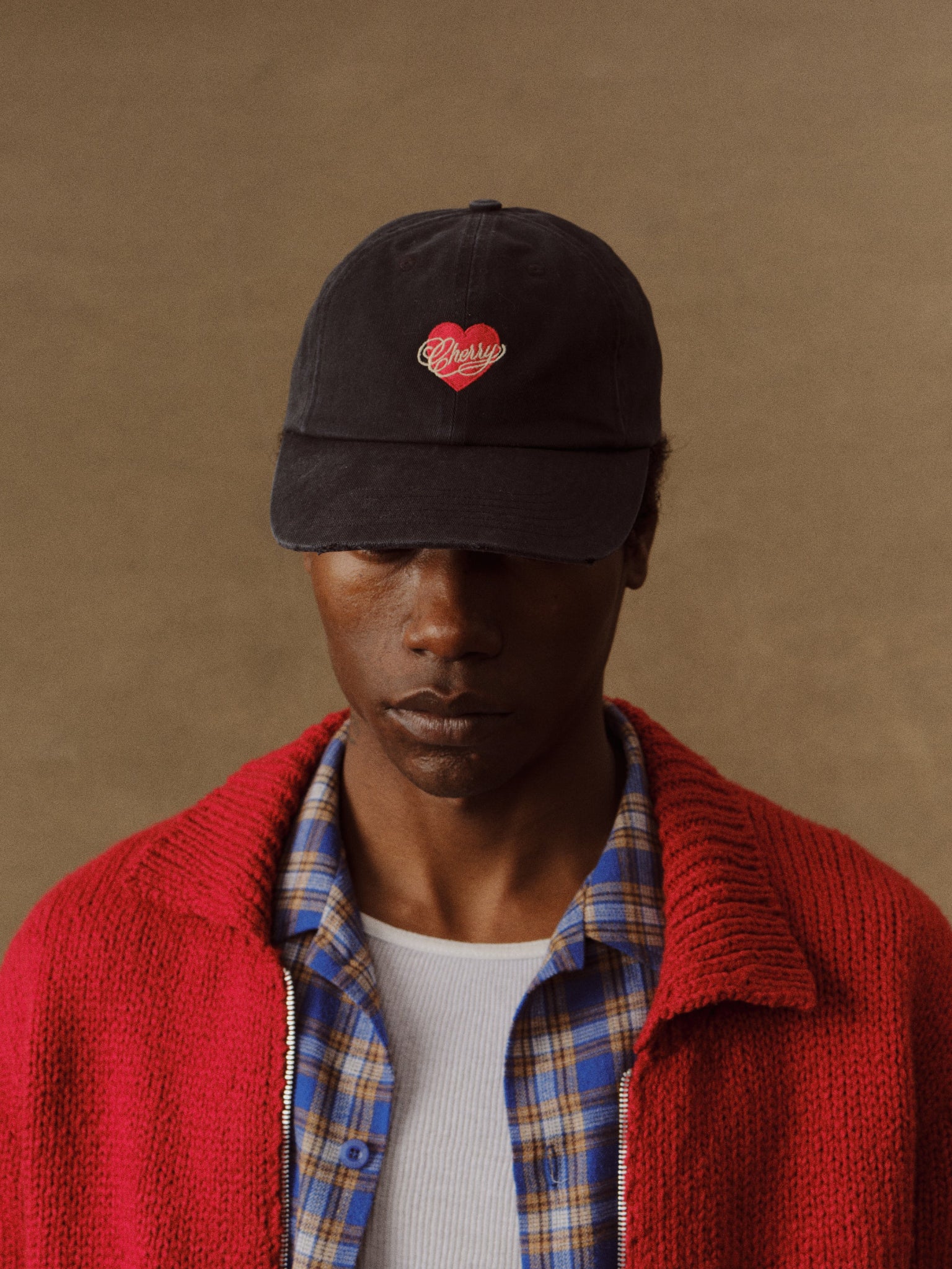 Valentine's 6 Panel Hat (Black) - Image 2