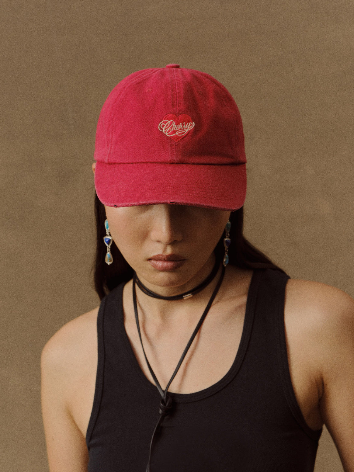 Valentine's 6 Panel Hat (Red) - Image 2