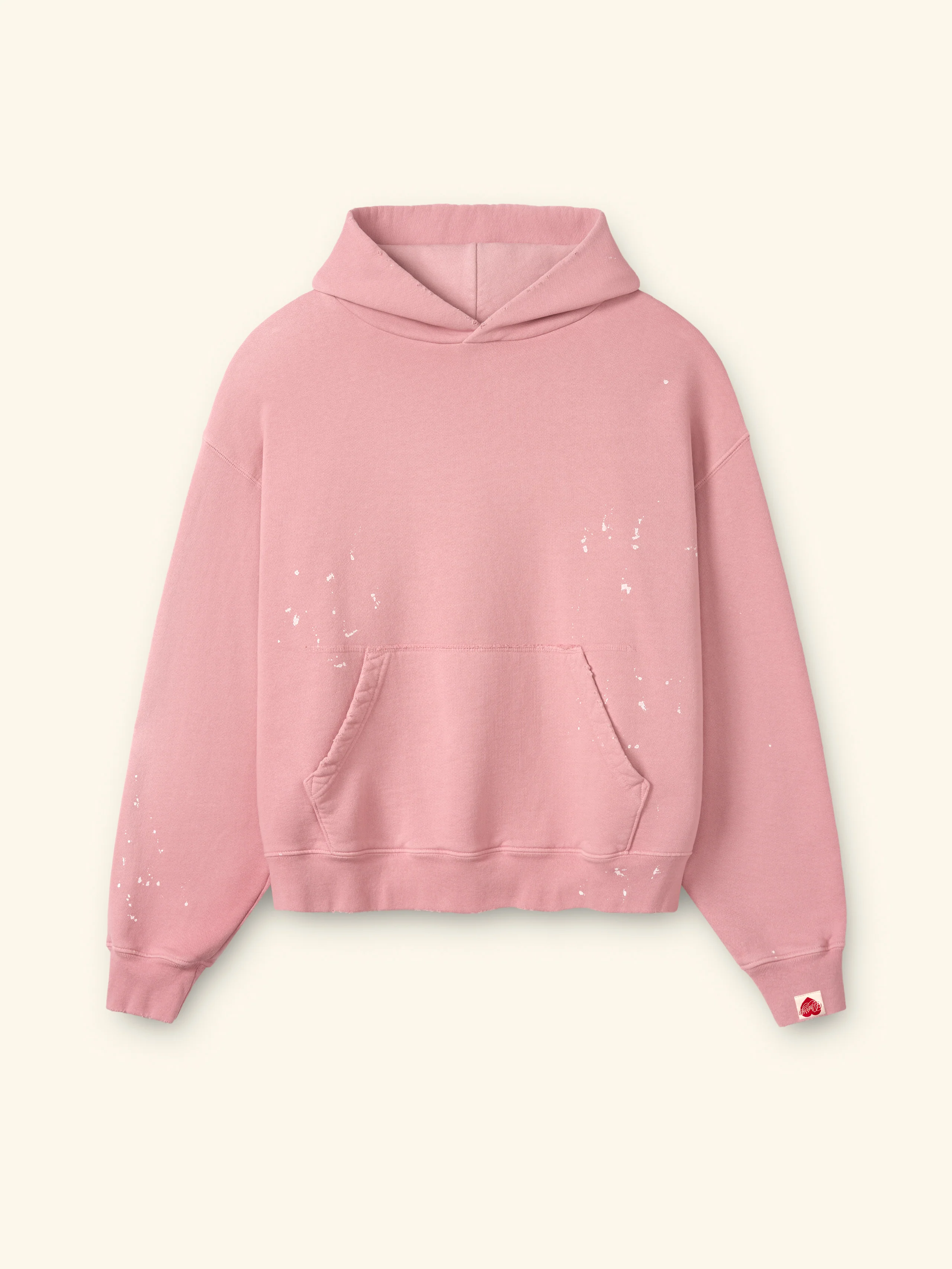 Valentine's Distressed Hoodie (Dusty Pink) - Image 3