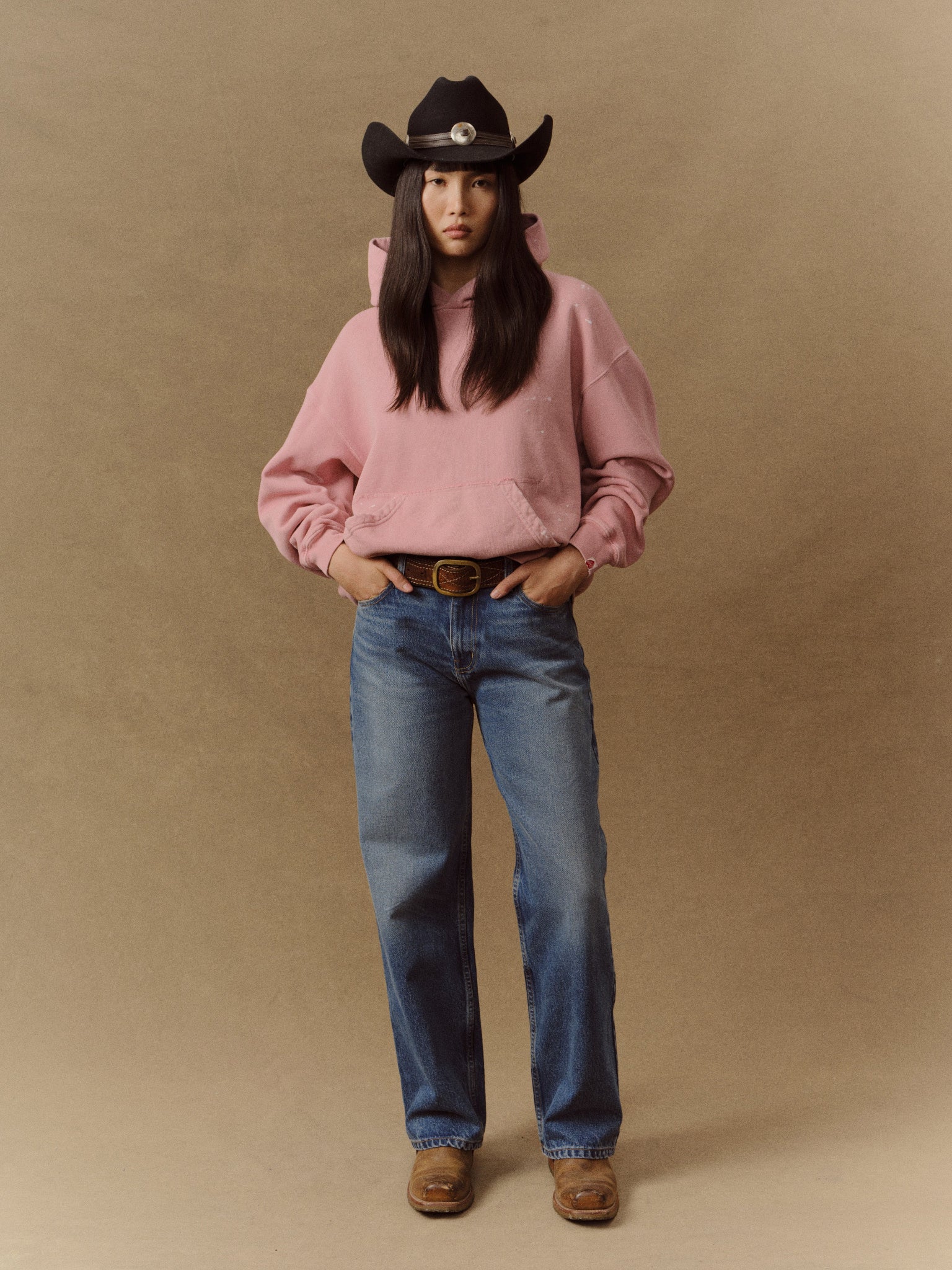Valentine's Distressed Hoodie (Dusty Pink) - Image 5