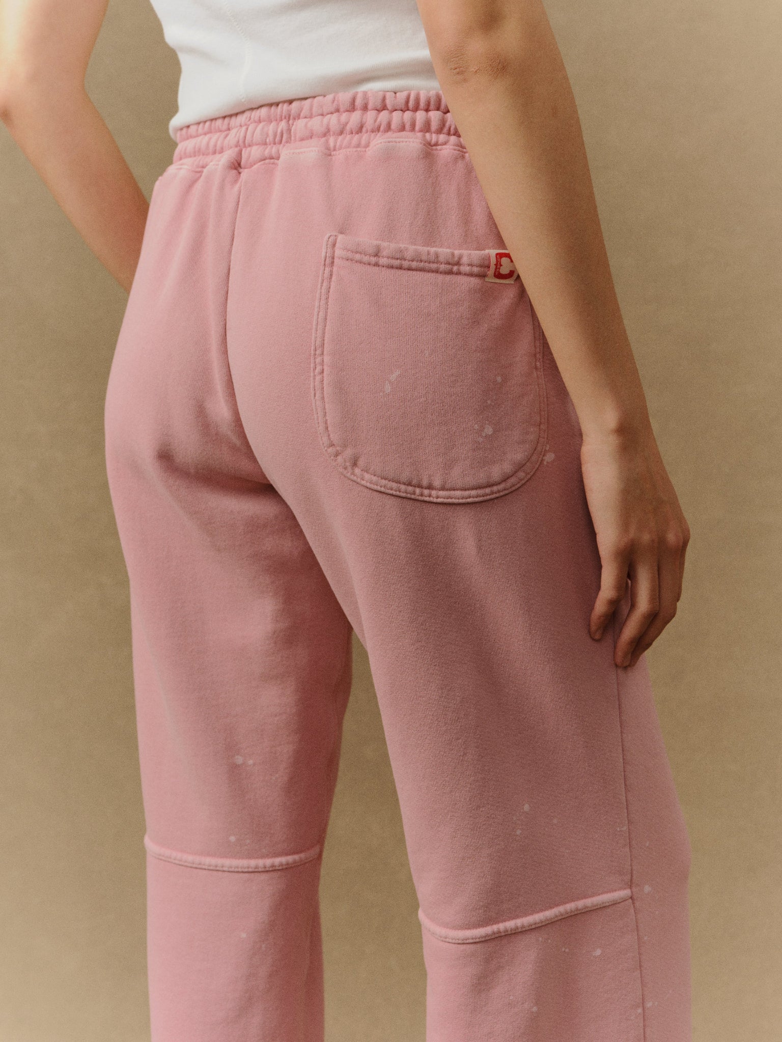 Valentine's Distressed Parachute Sweatpants (Dusty Pink) - Image 3
