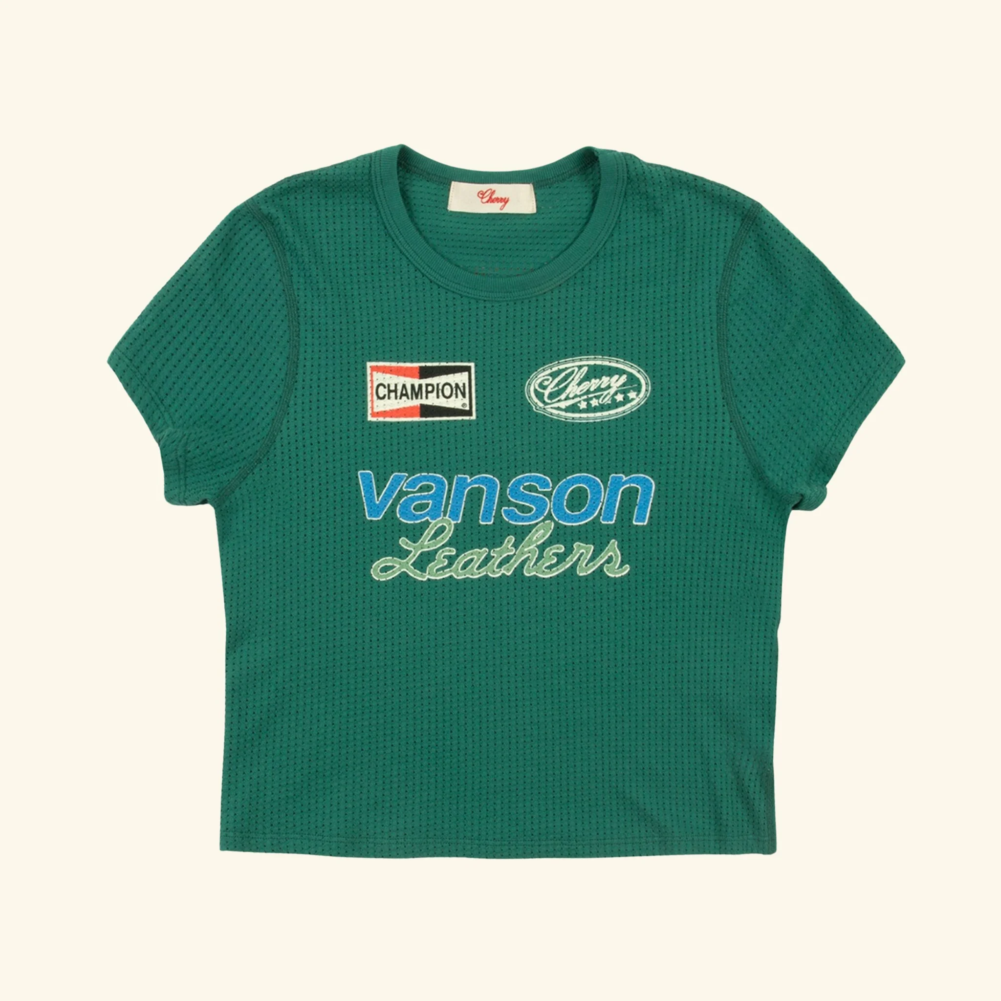 Vanson Mesh Baby Tee (Pine)