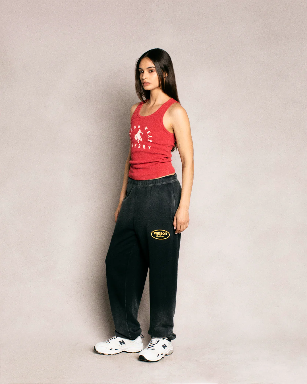 Vanson X Cherry Sweatpants (Vintage Black) - Image 3