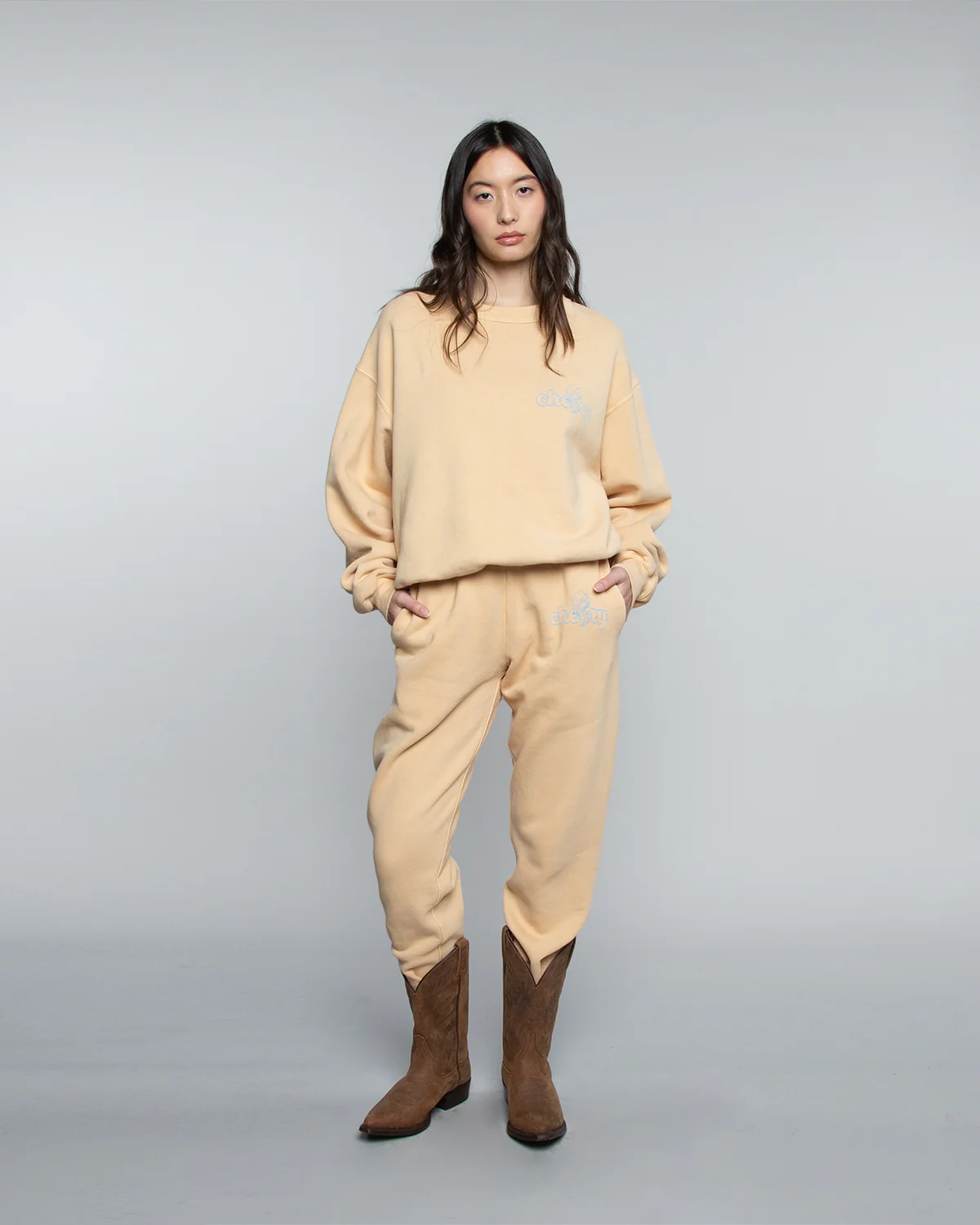 Sakuranbo Cowboy Sweatpant (Vanilla Custard) - Image 3