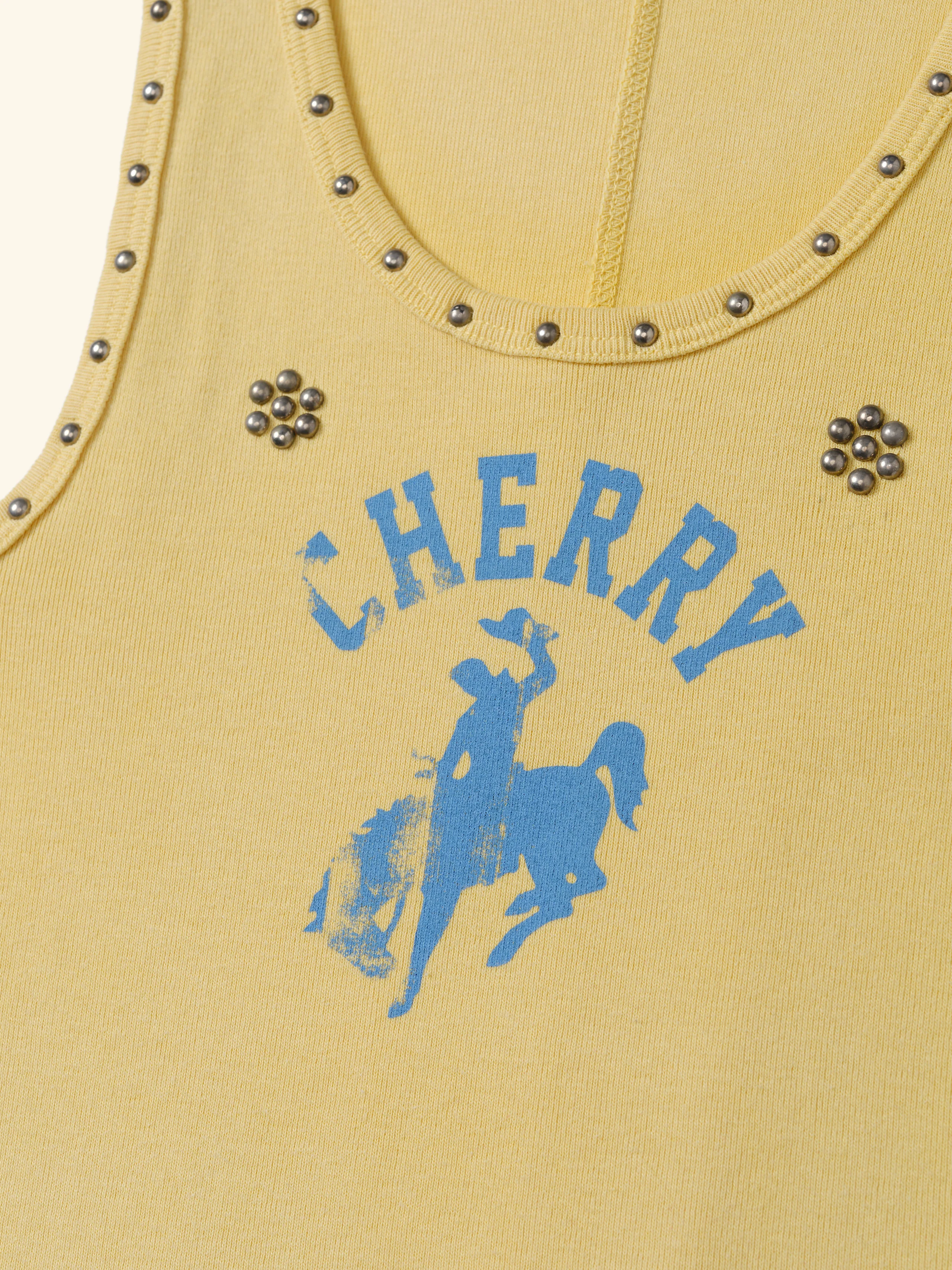 Western Athletic Tank Top (Sun Yellow) - Image 6
