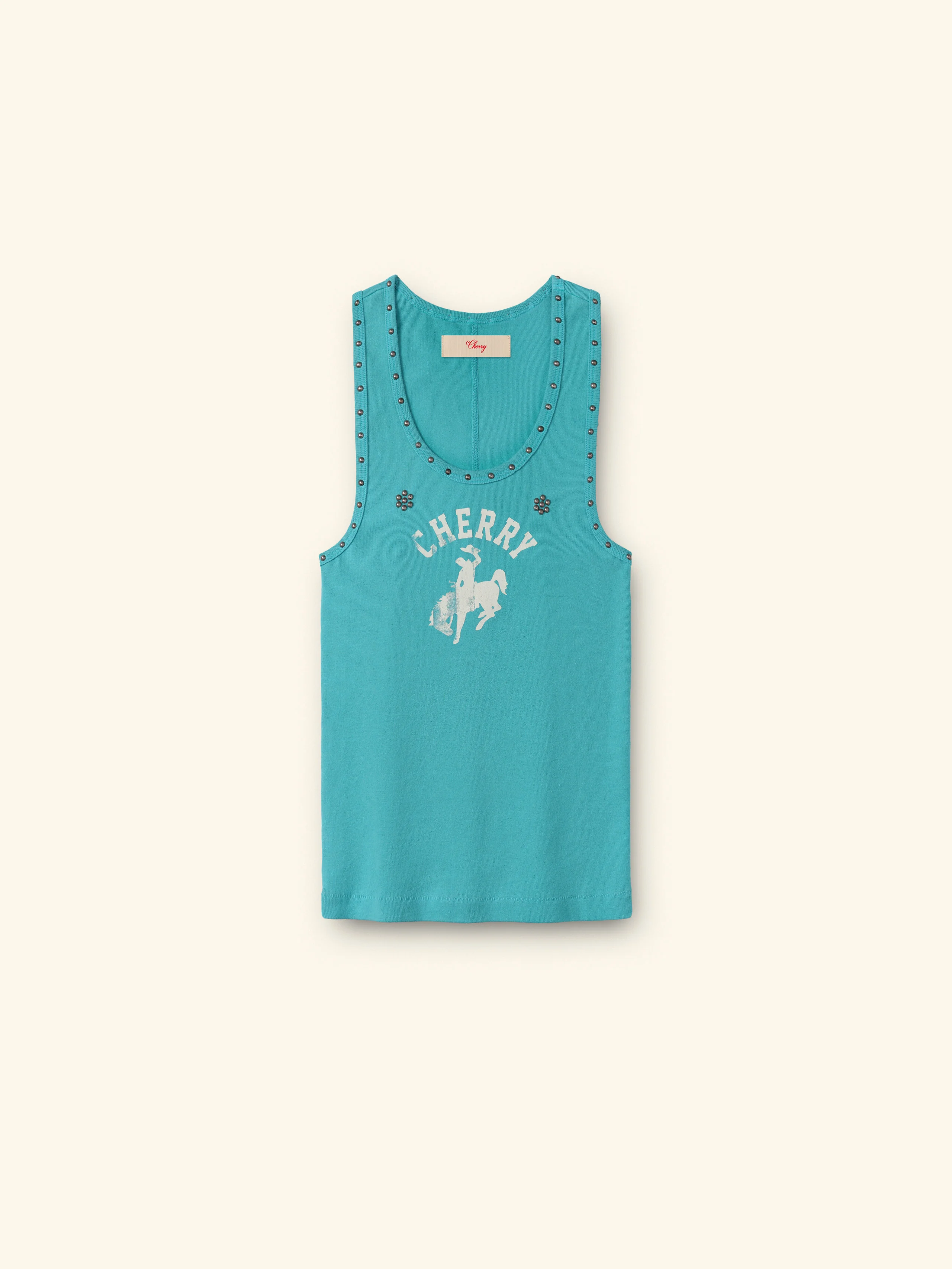 Western Athletic Tank Top (Turquoise)