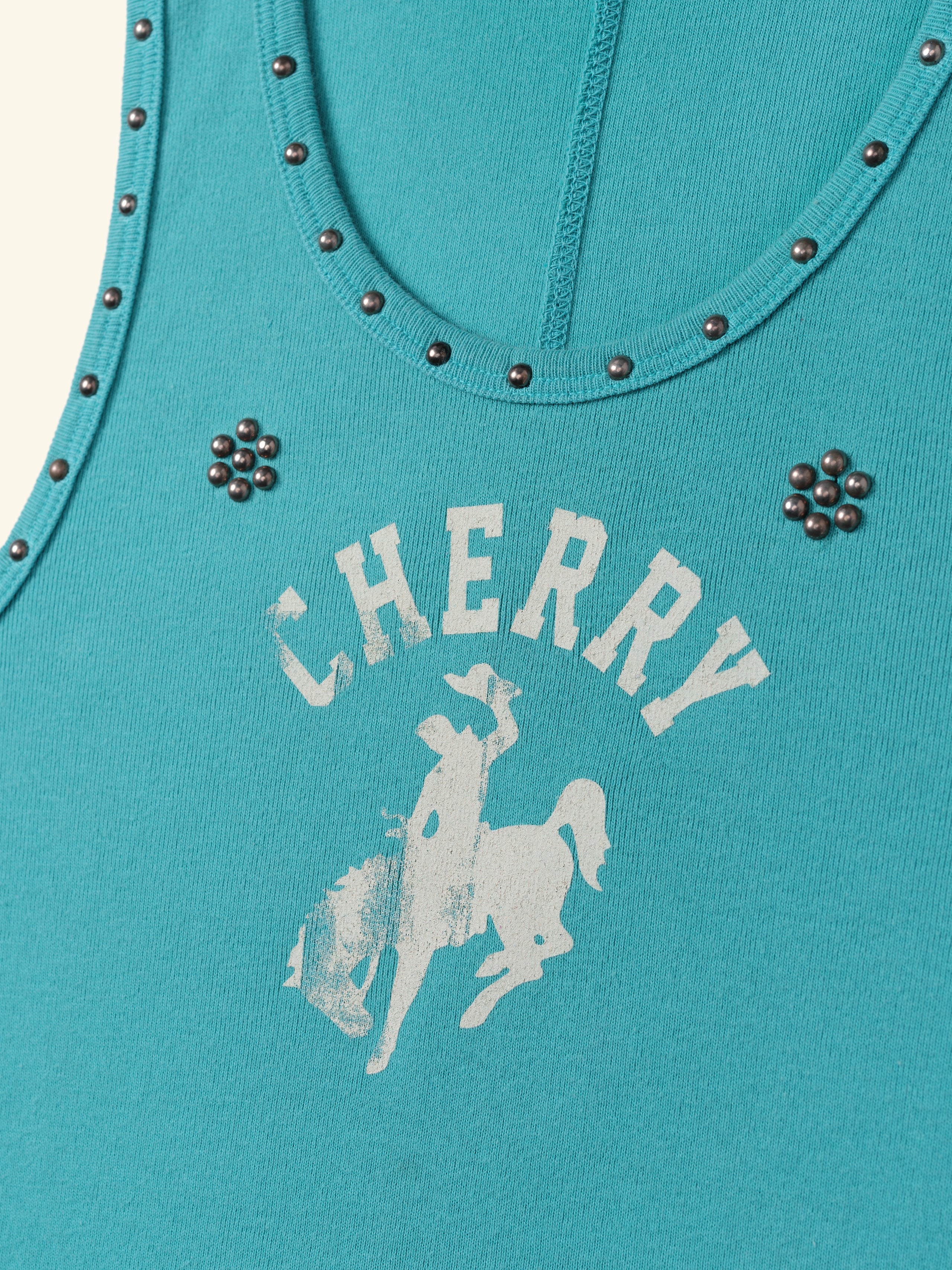 Western Athletic Tank Top (Turquoise) - Image 5