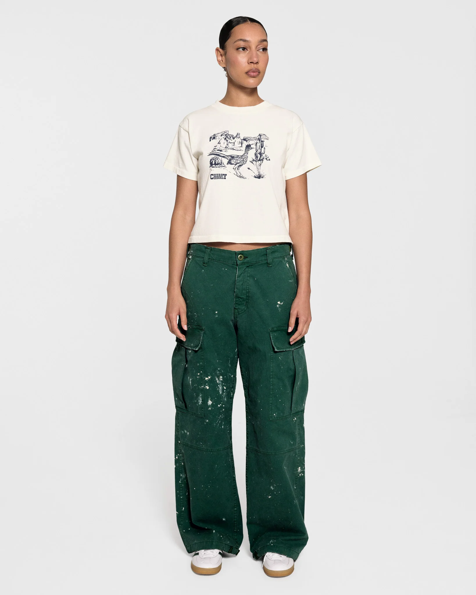 Wide Leg Painted Cargo - Image 3